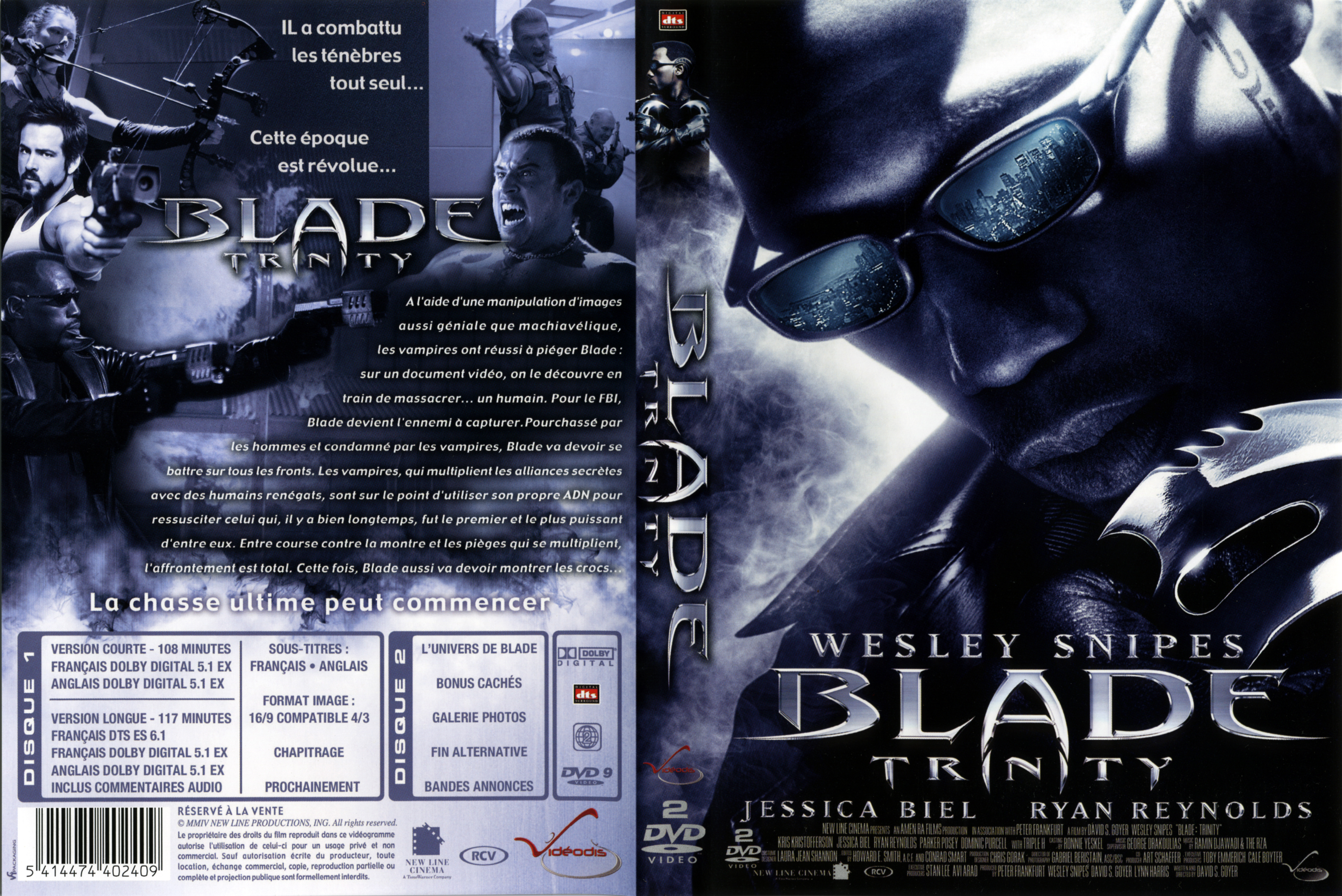 Jaquette DVD Blade trinity v4