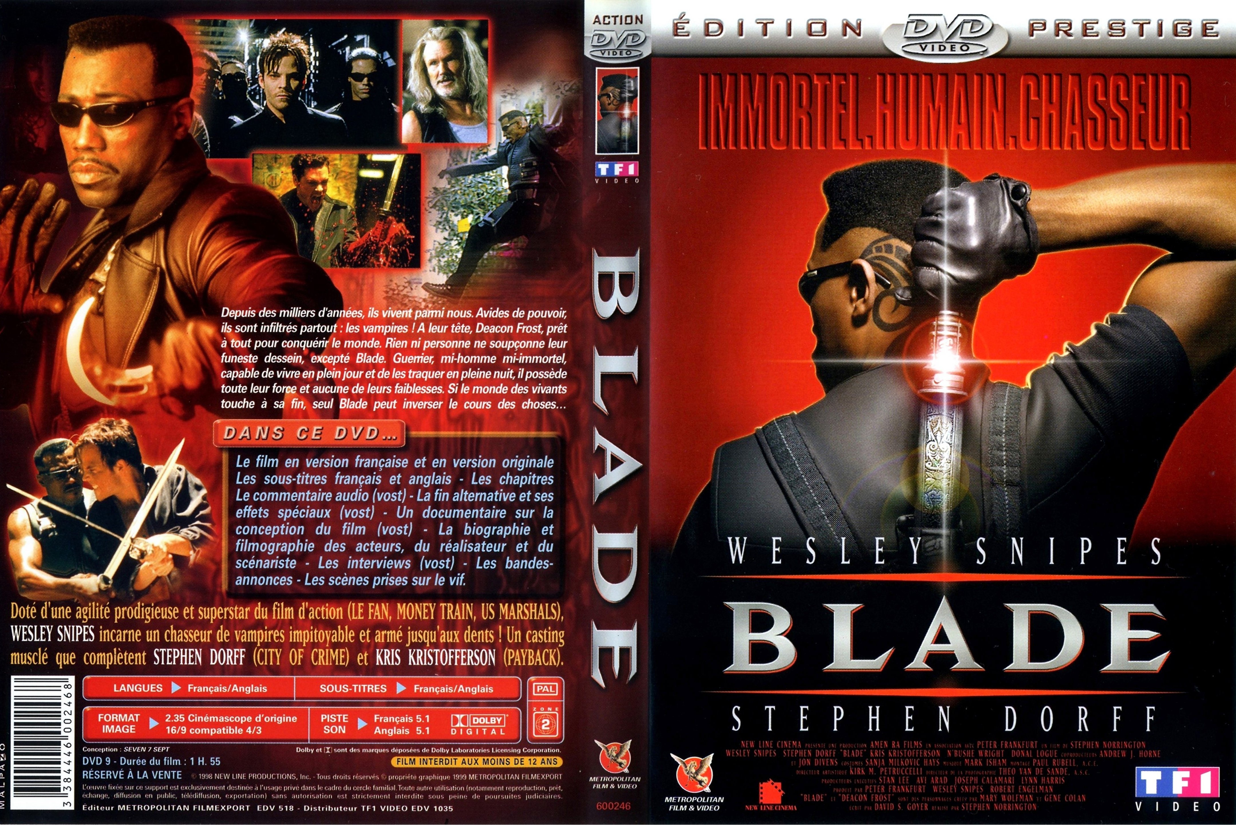 Jaquette DVD Blade v2