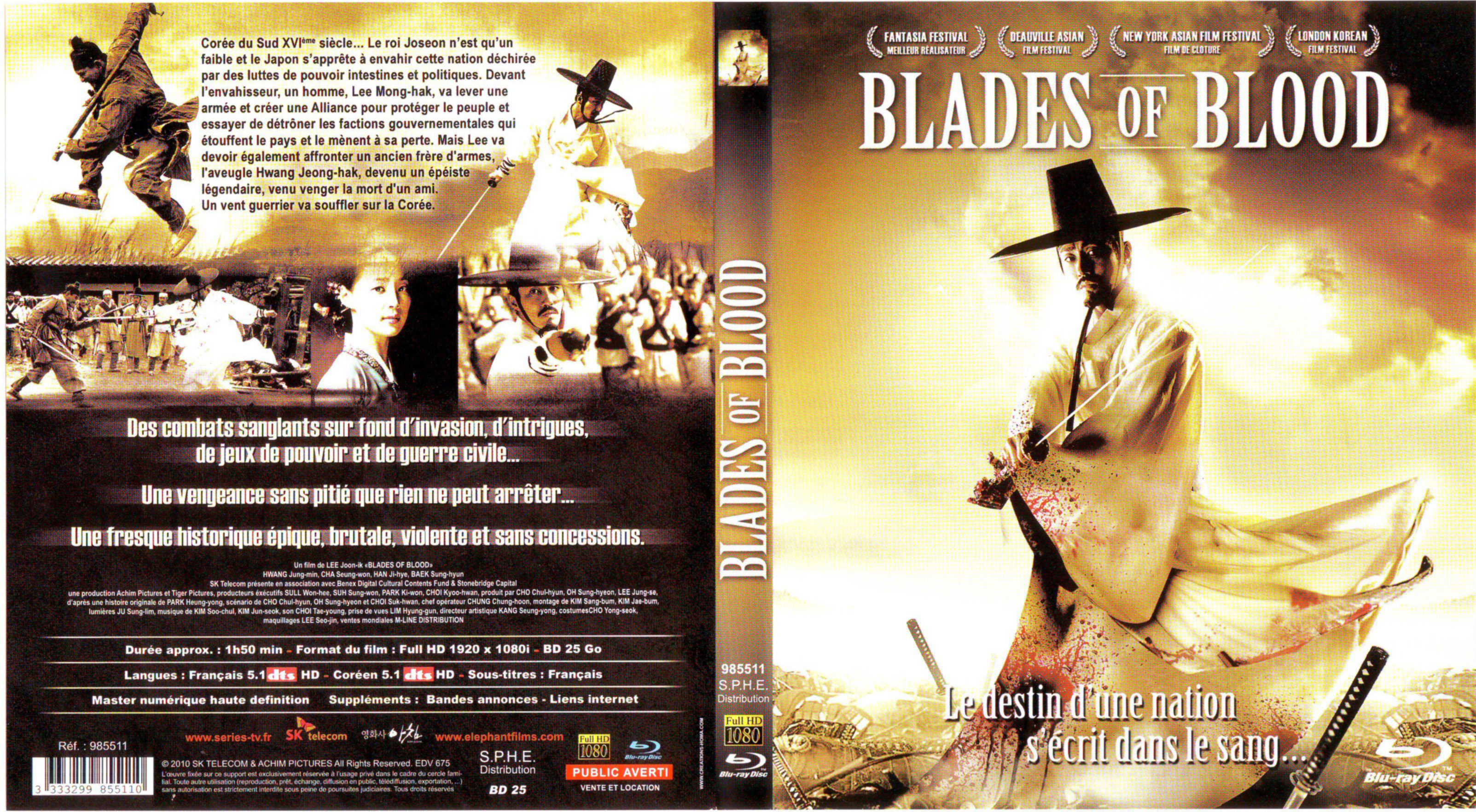 Jaquette DVD Blades of blood (BLU-RAY)