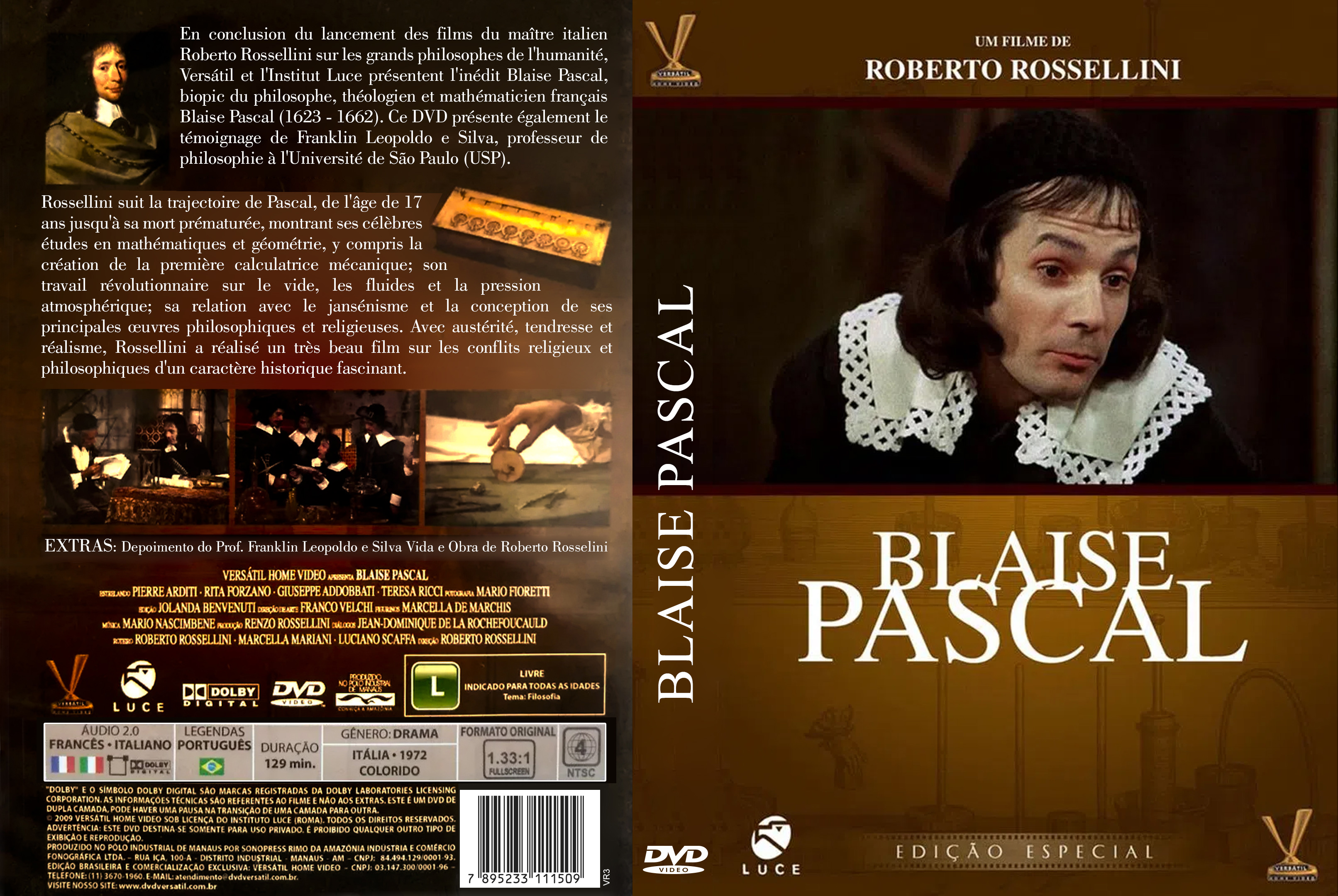 Jaquette DVD Blaise Pascal custom