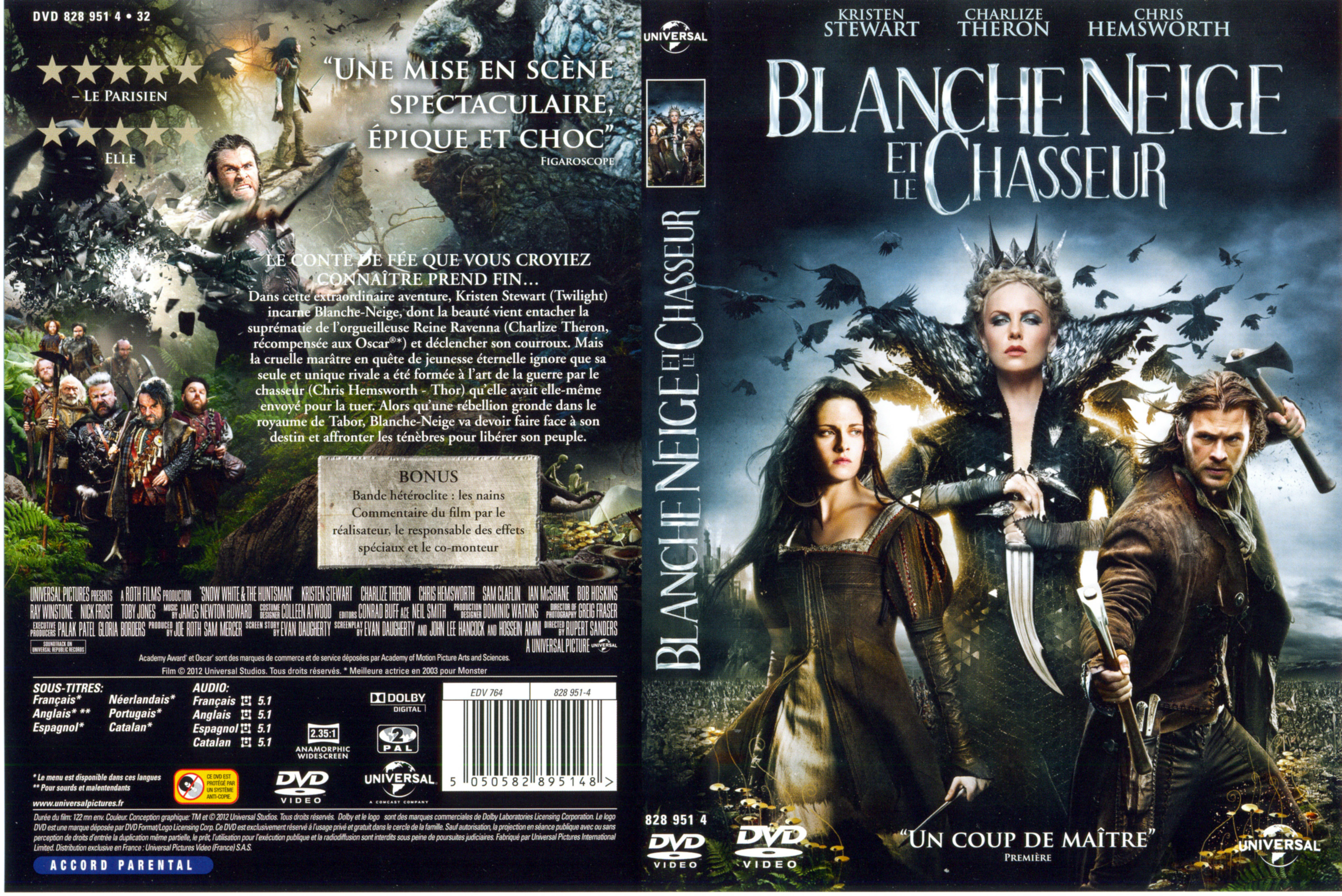 Jaquette DVD Blanche Neige et le chasseur