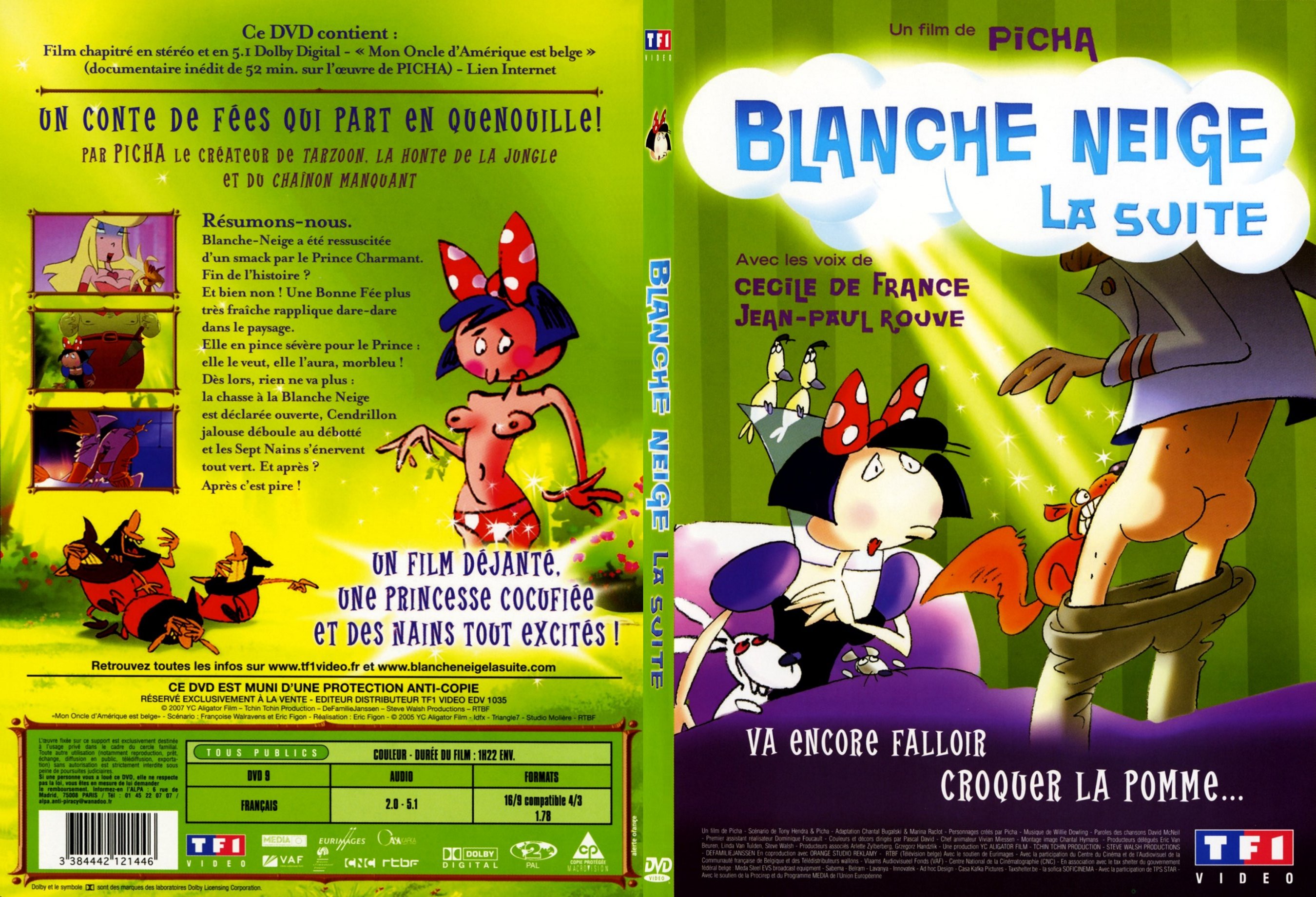 Jaquette DVD Blanche Neige la suite - SLIM