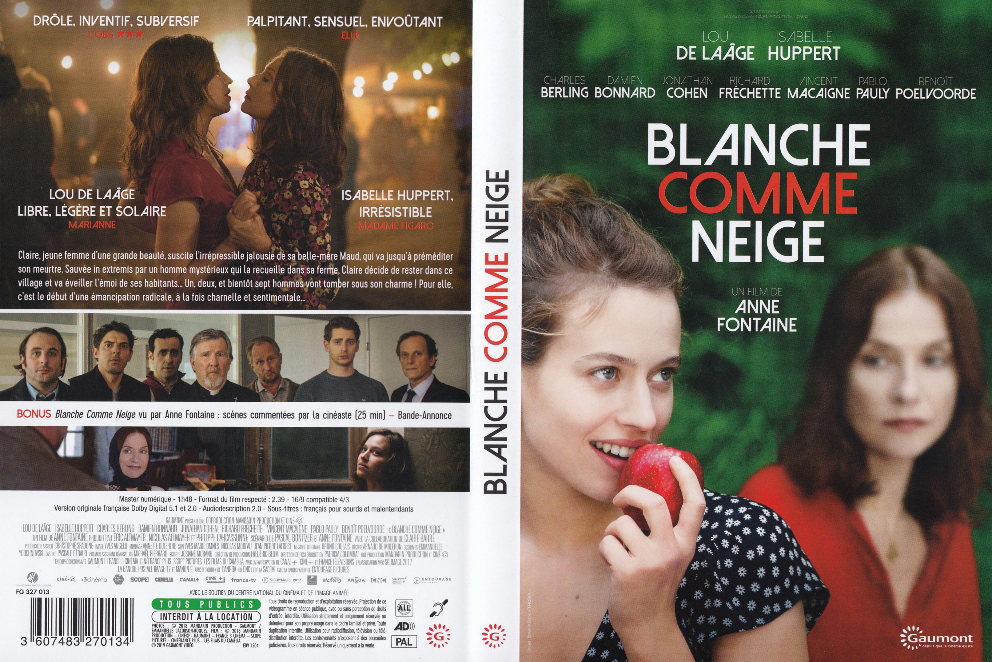 Jaquette DVD Blanche comme neige