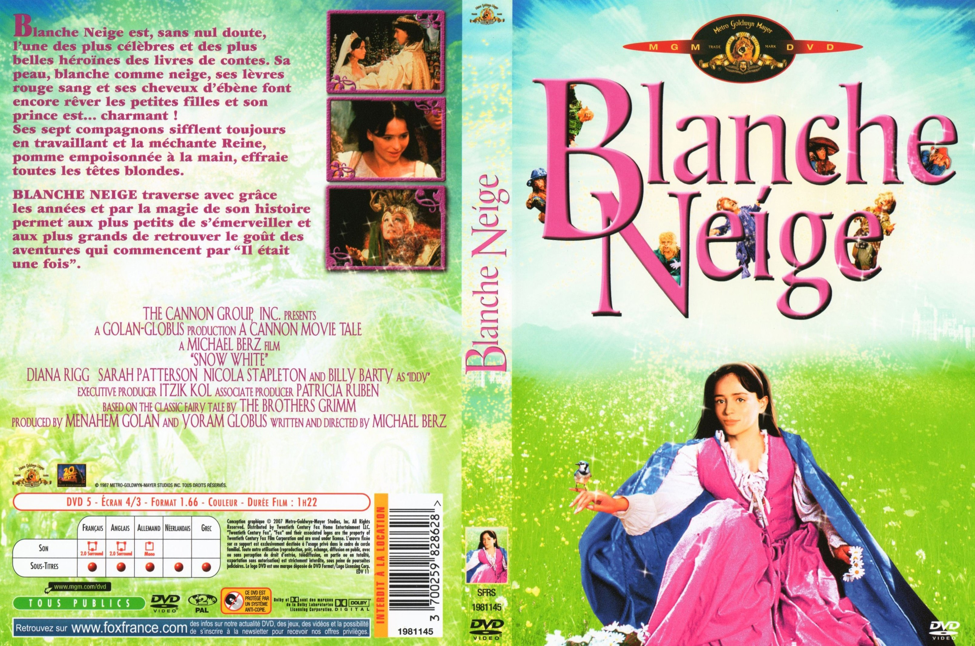 Jaquette DVD Blanche neige (1987)