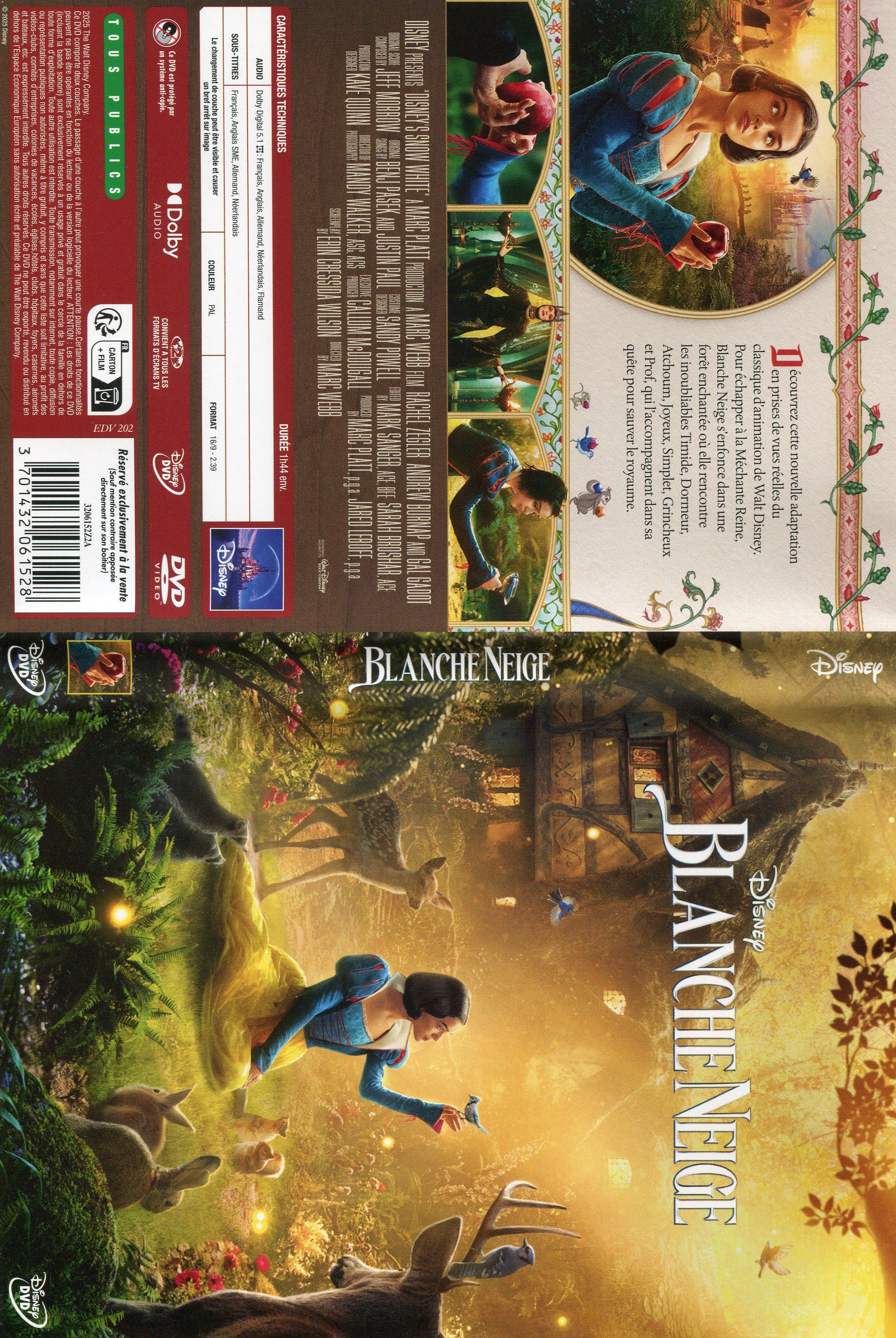 Jaquette DVD Blanche neige (2025)
