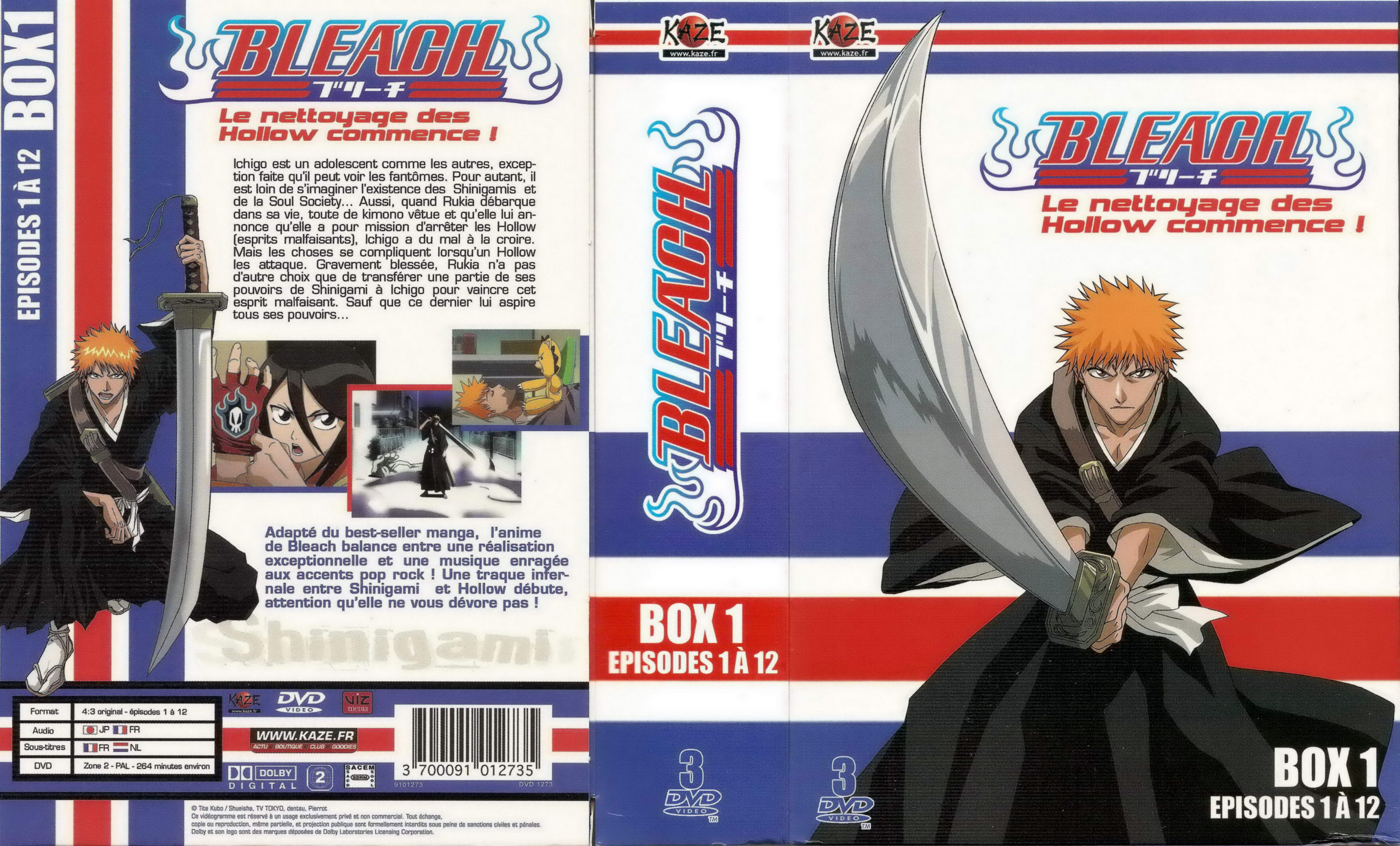 Jaquette DVD Bleach COFFRET 1