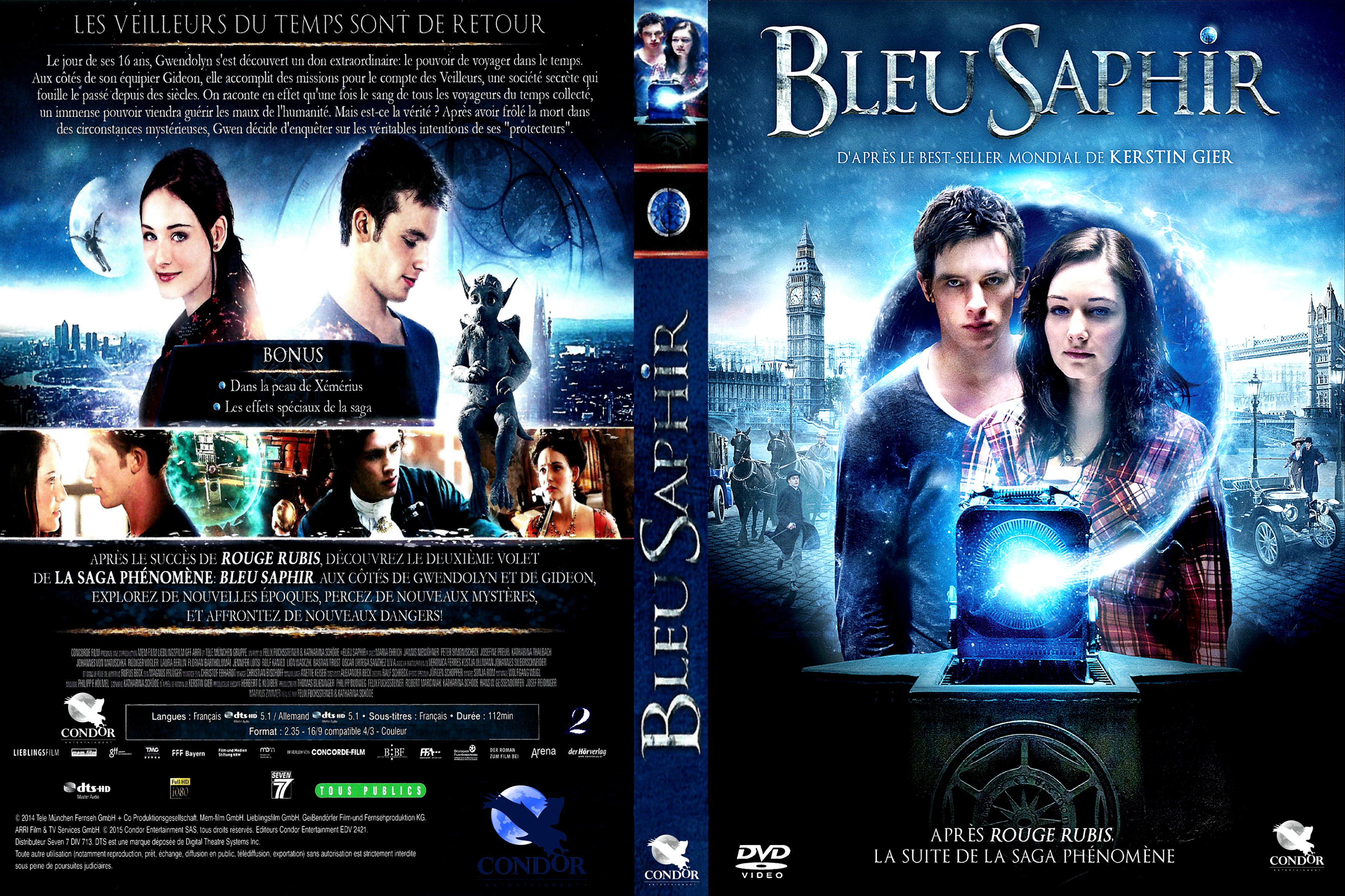 Jaquette DVD Bleu Saphir custom
