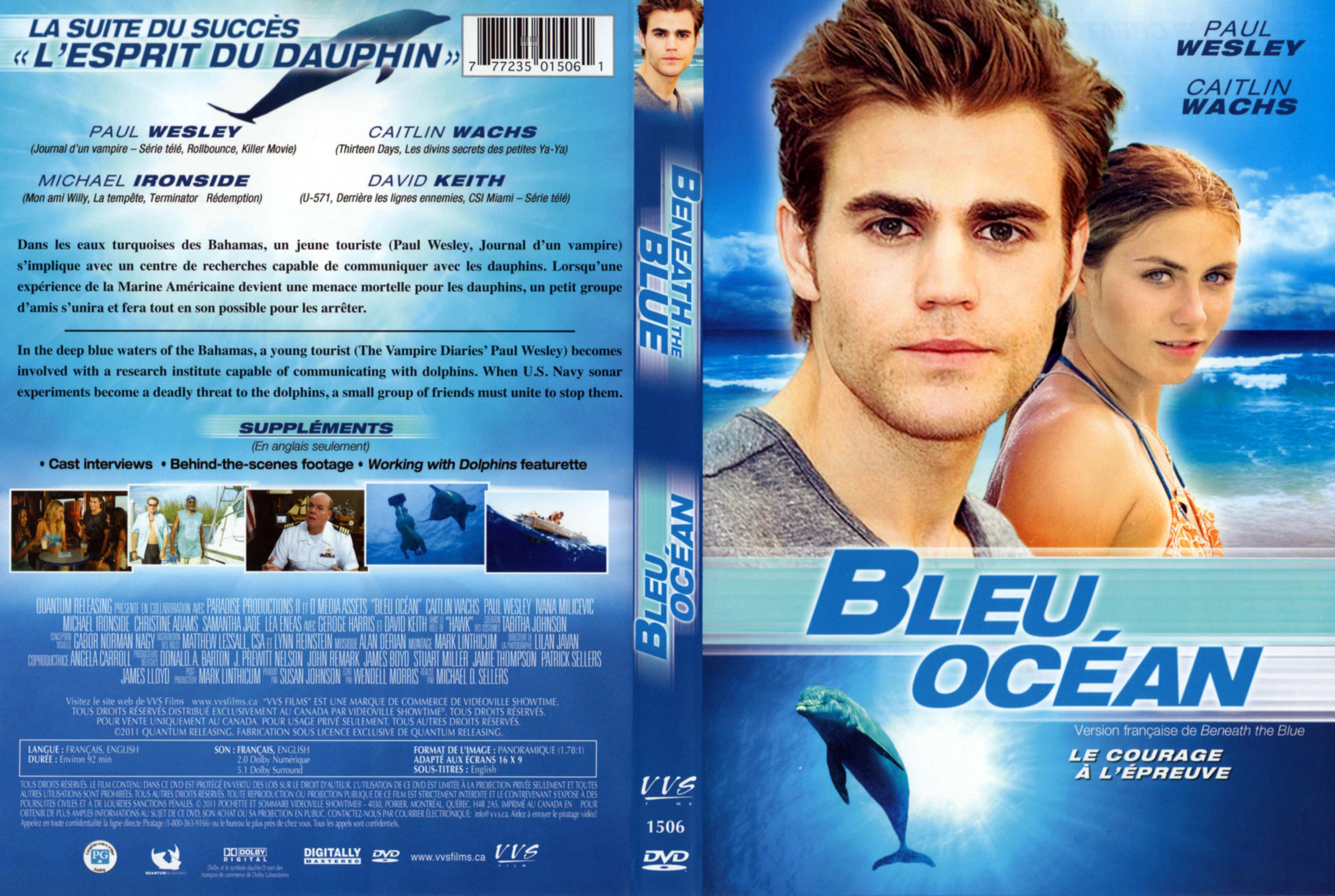Jaquette DVD Bleu ocean (Canadienne)