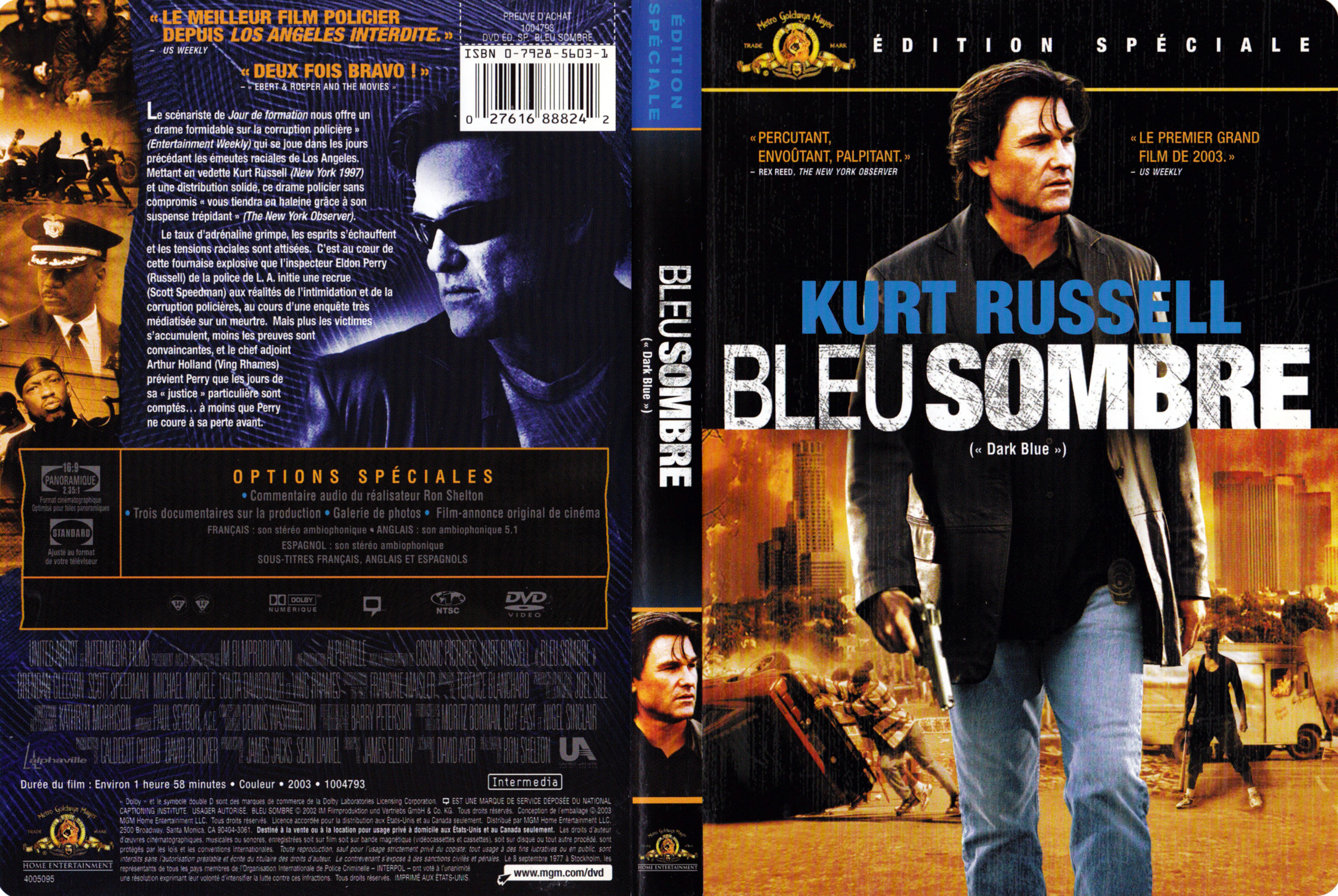 Jaquette DVD Bleu sombre - Dark blue (Canadienne)