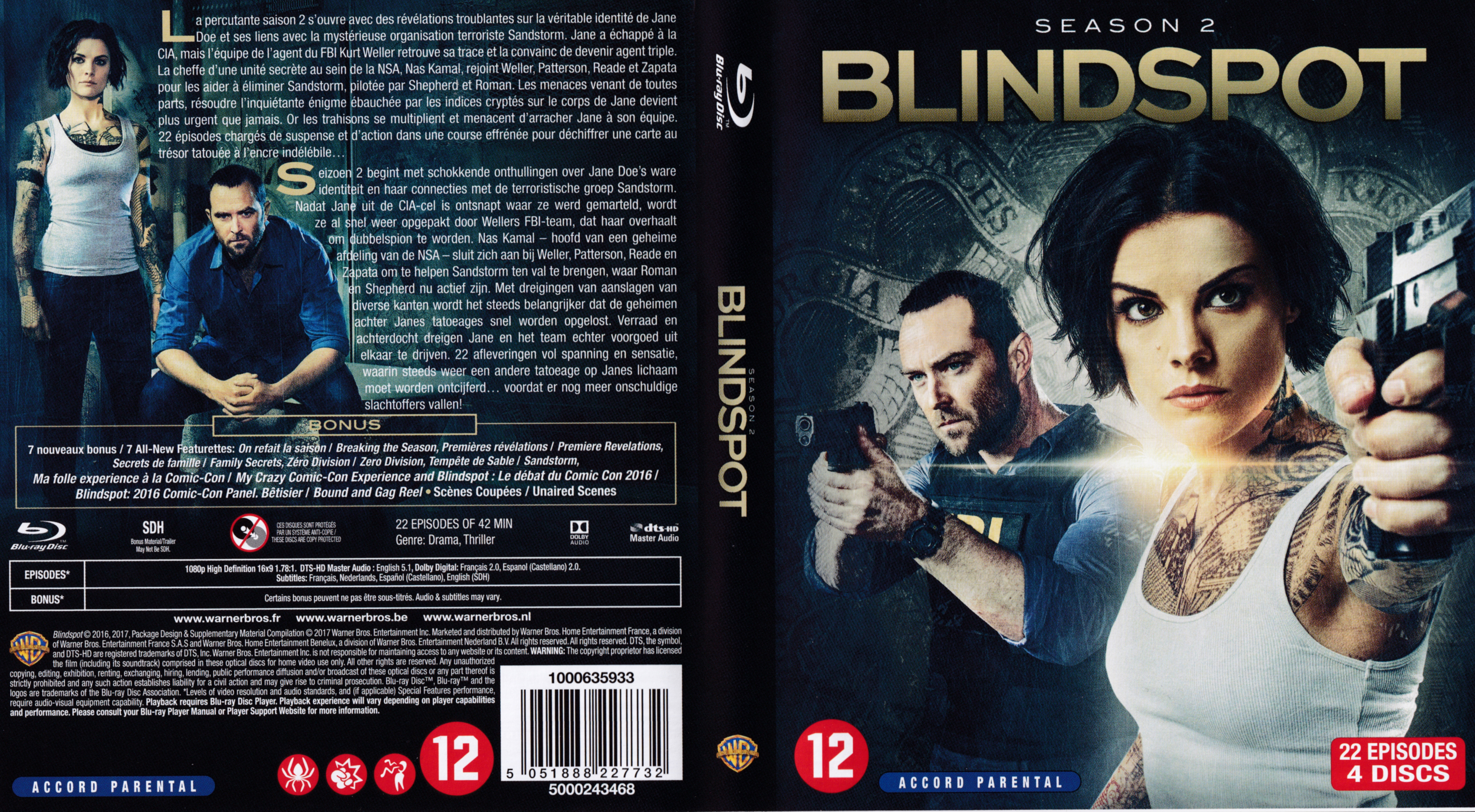 Jaquette DVD Blindspot saison 2 (BLU-RAY)
