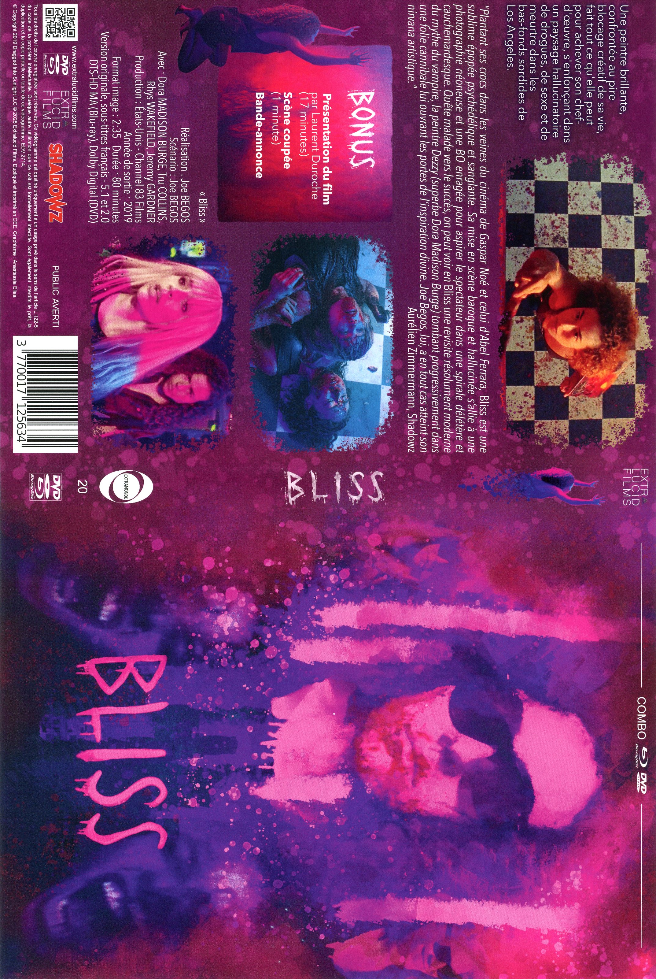 Jaquette DVD Bliss (2019)