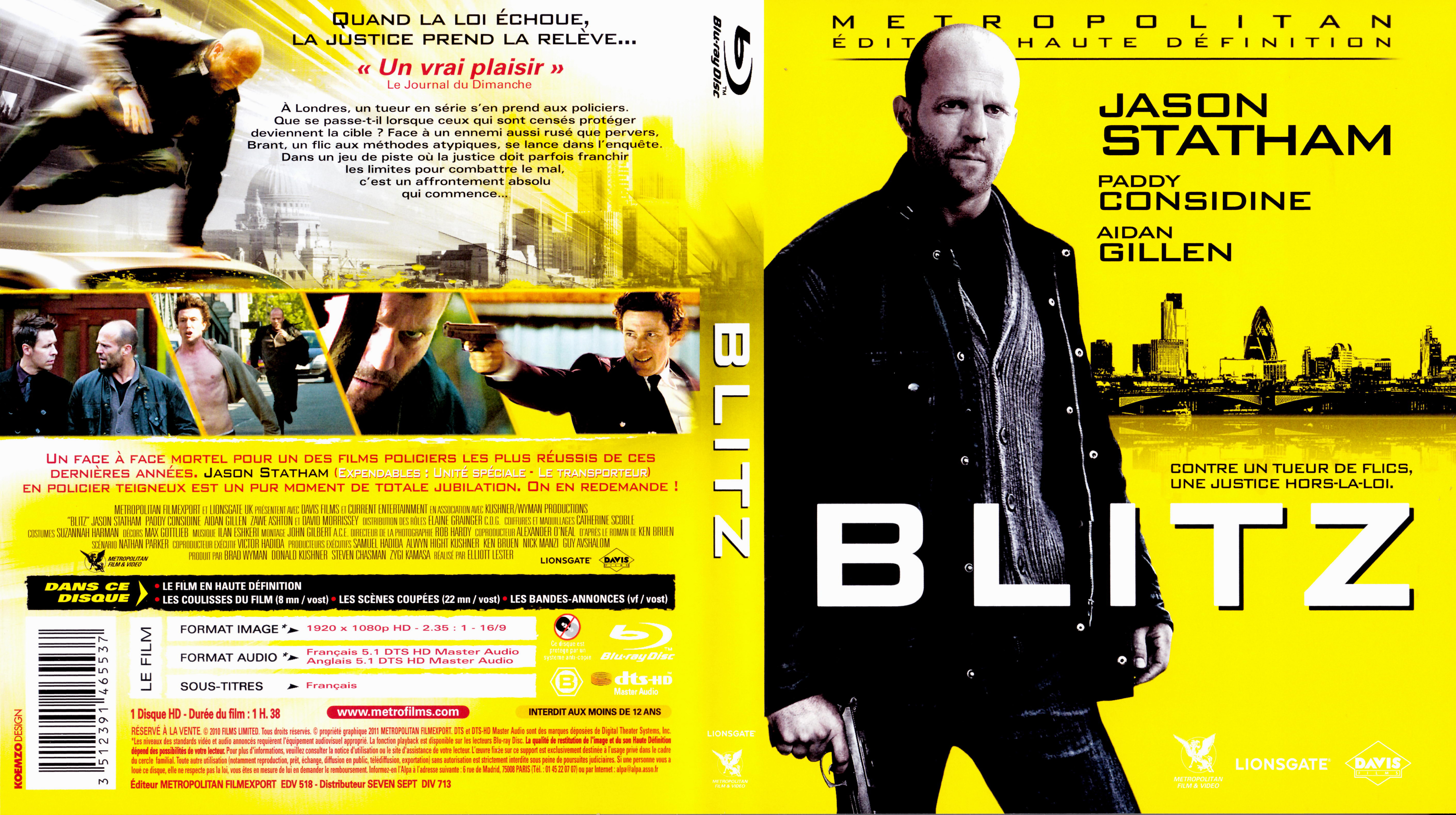 Jaquette DVD Blitz (BLU RAY)