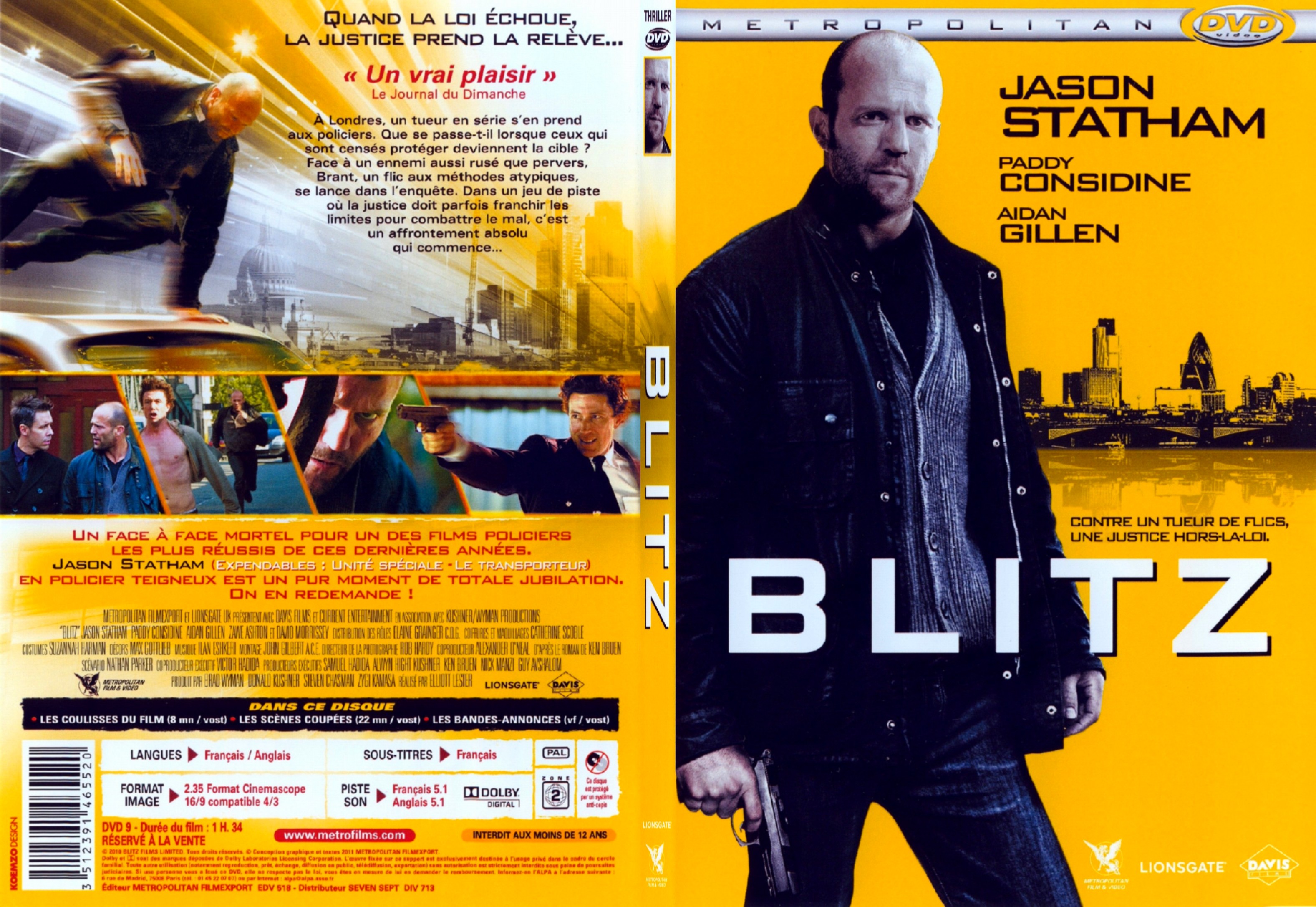 Jaquette DVD Blitz - SLIM