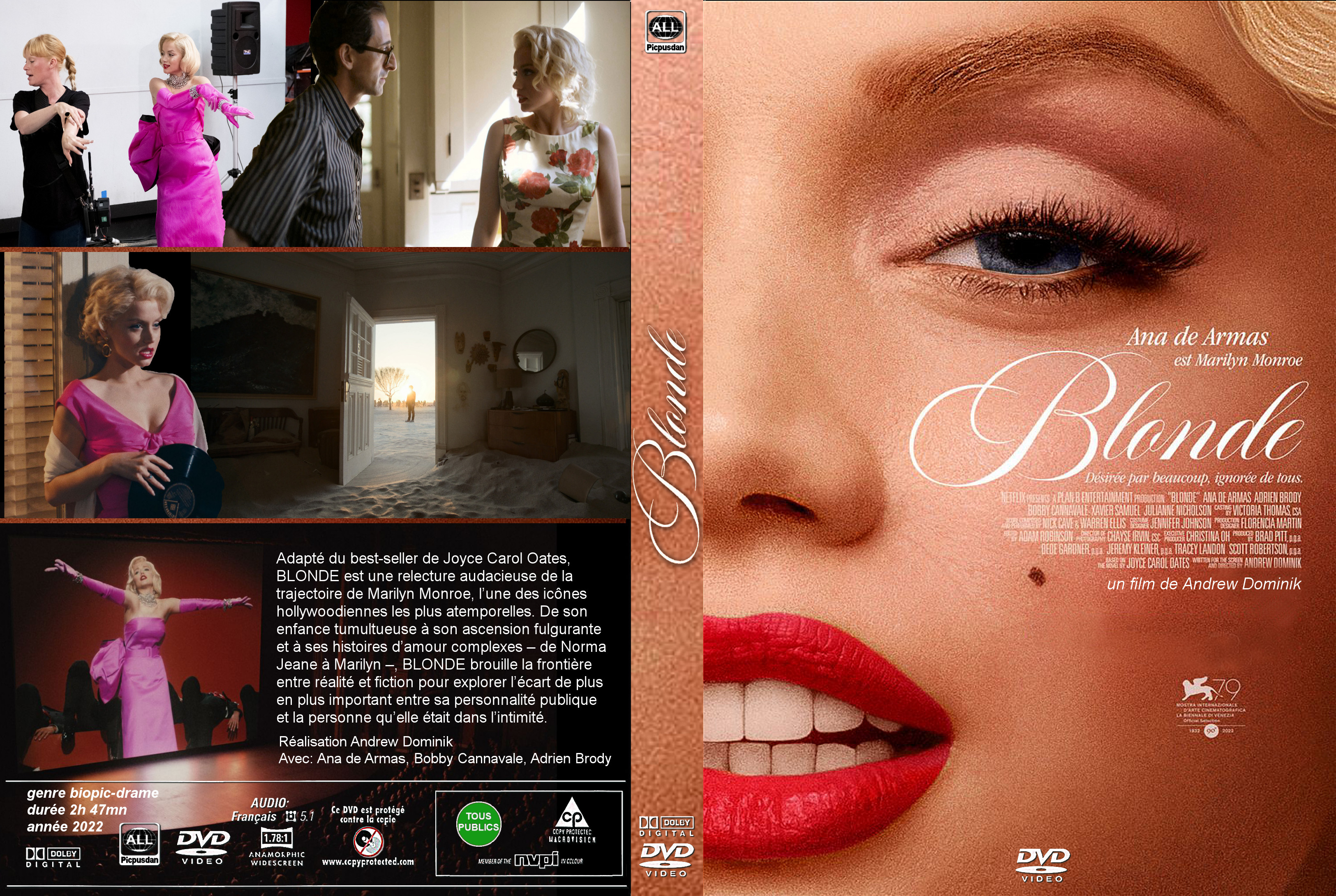Jaquette DVD Blonde custom