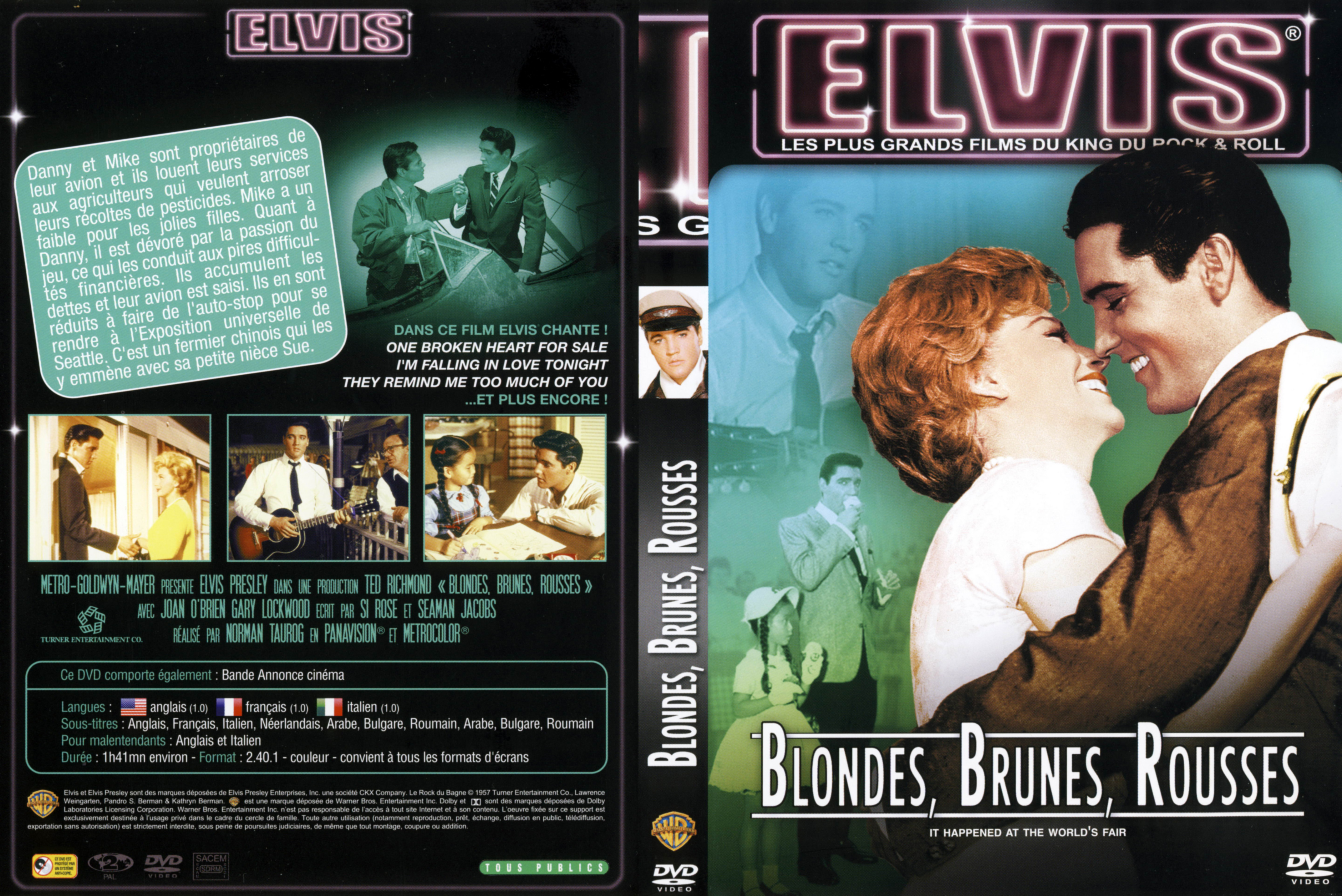 Jaquette DVD Blondes brunes rousses