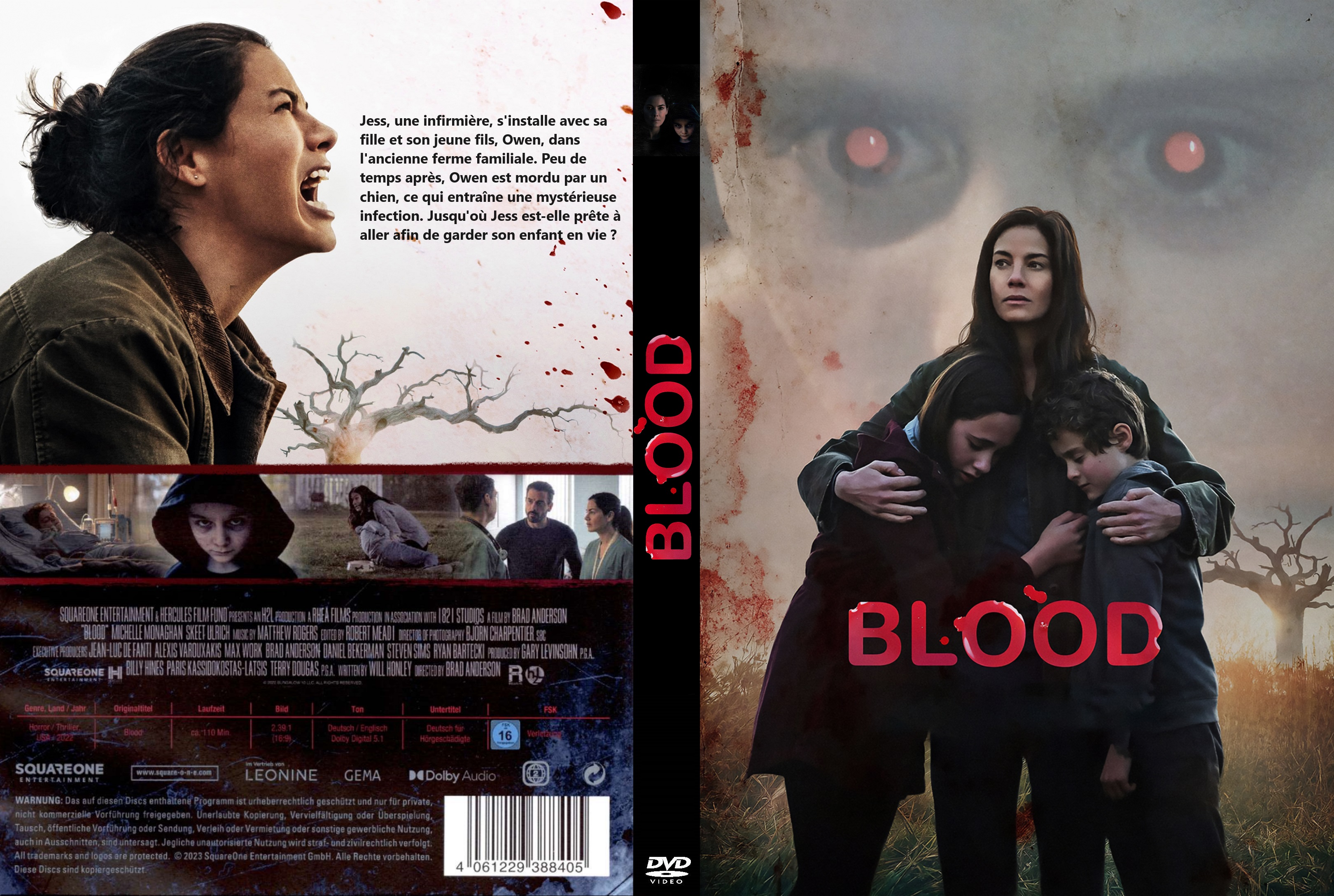 Jaquette DVD Blood 2023 custom