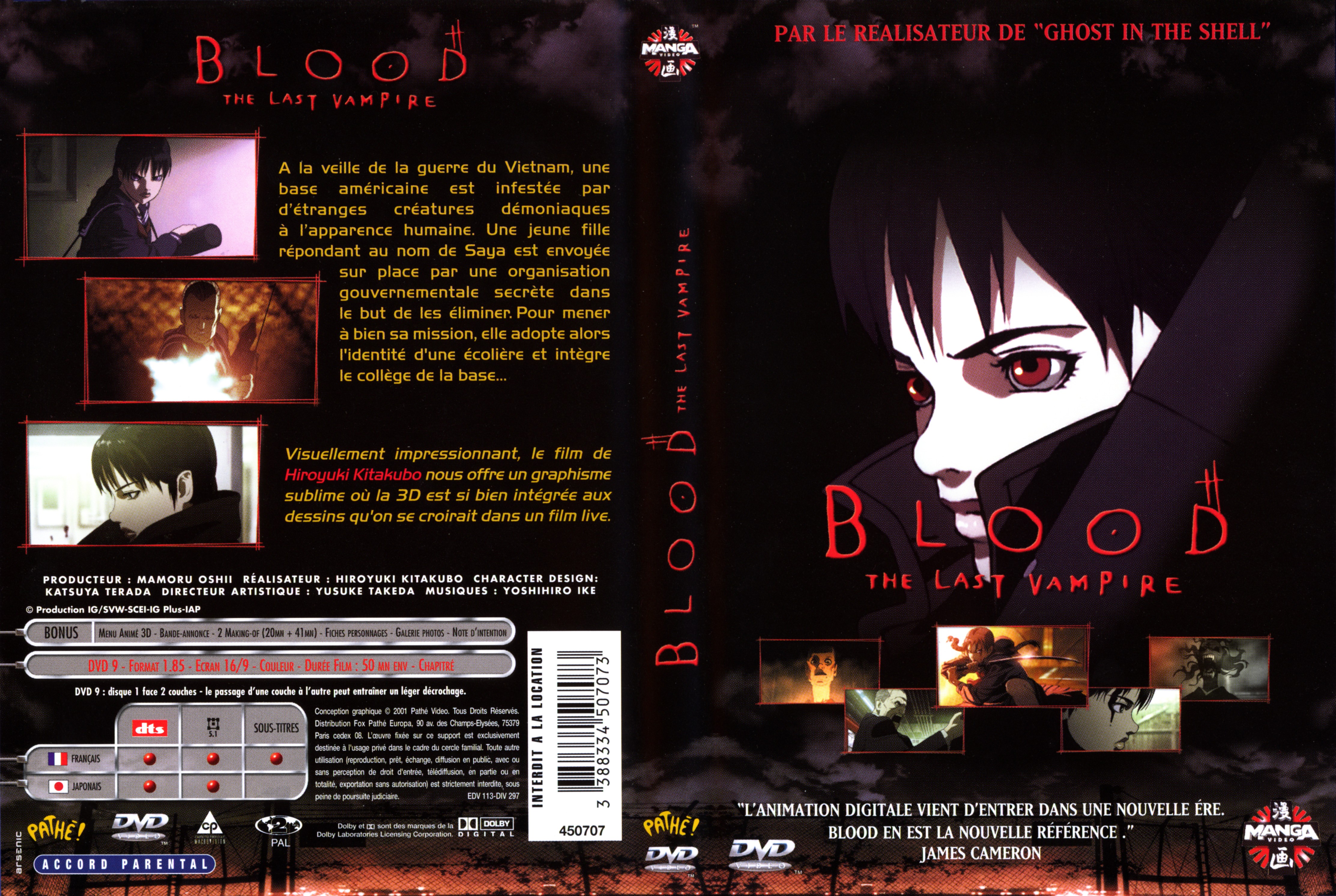 Jaquette DVD Blood The last vampire