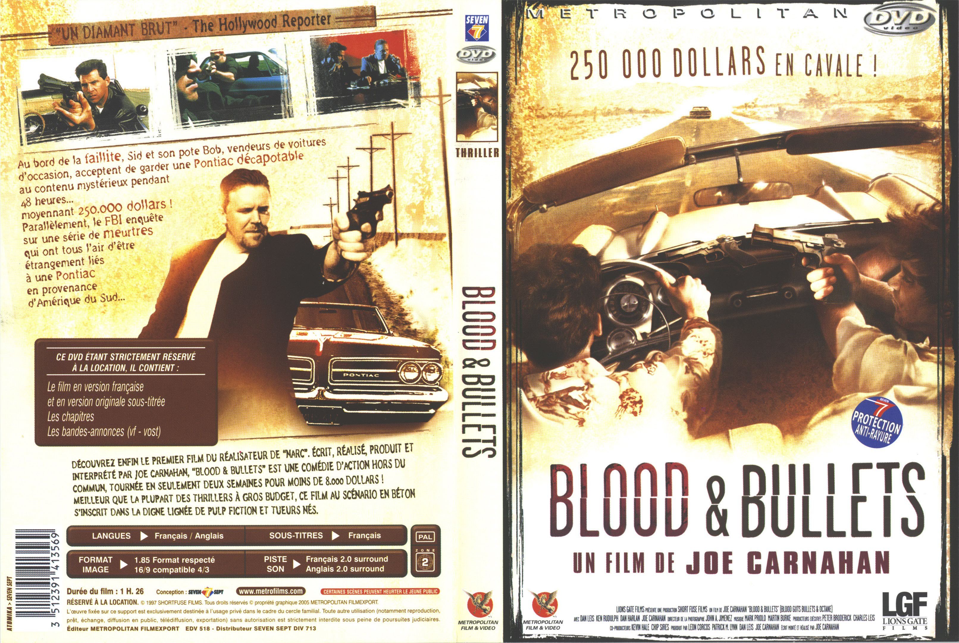 Jaquette DVD Blood and Bullets
