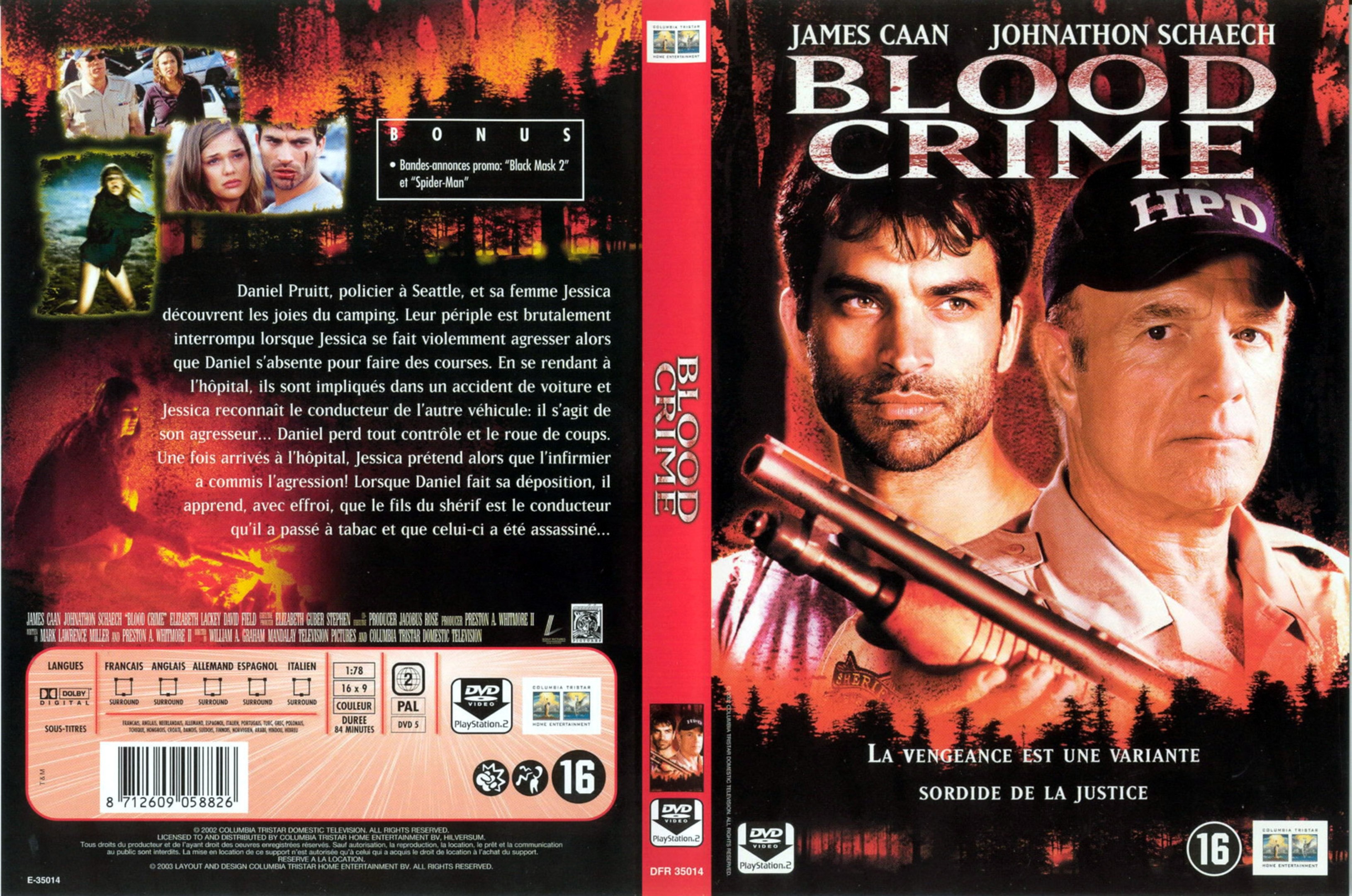 Jaquette DVD Blood crime