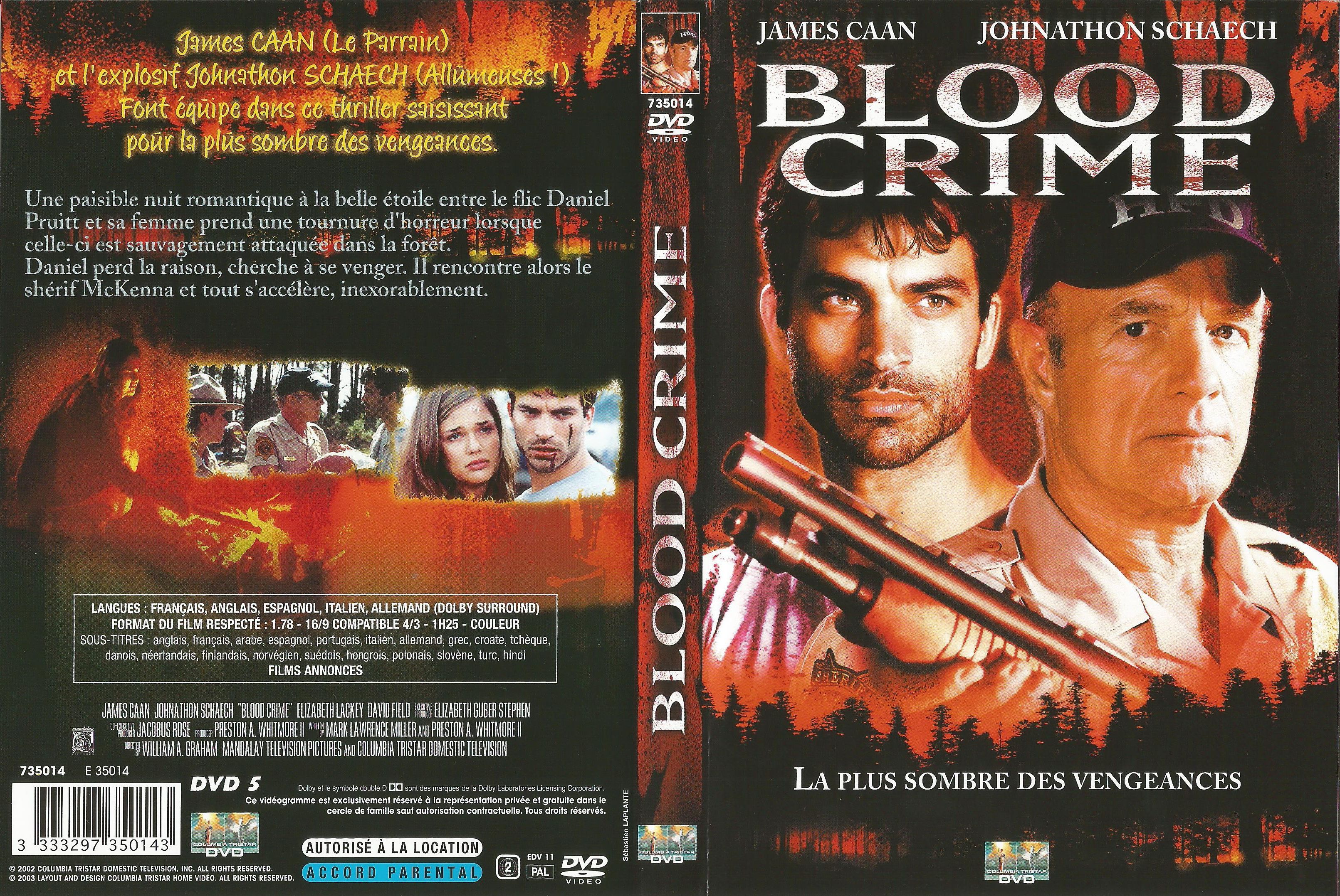 Jaquette DVD Blood crime v2
