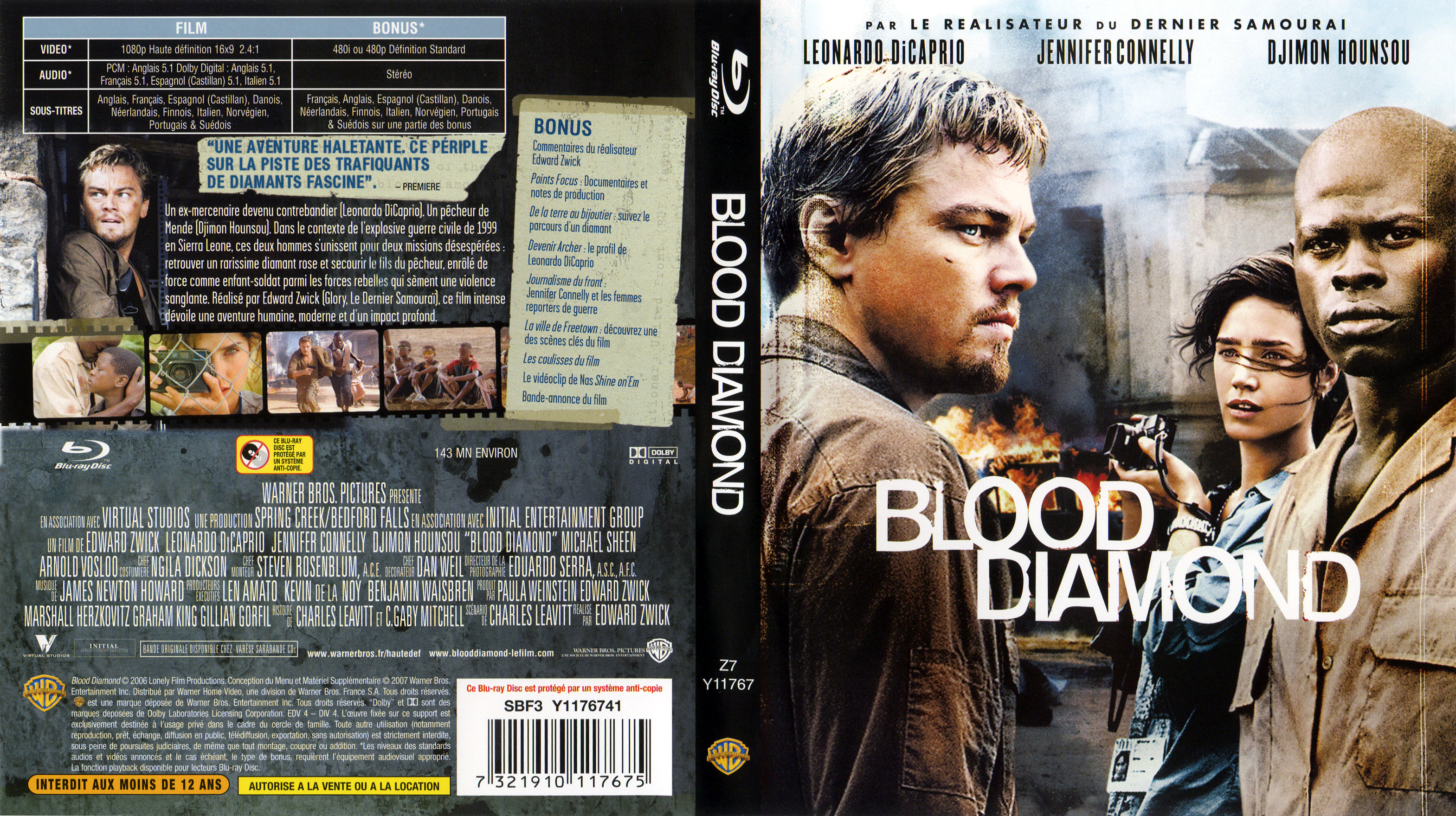 Jaquette DVD Blood diamond (BLU-RAY)