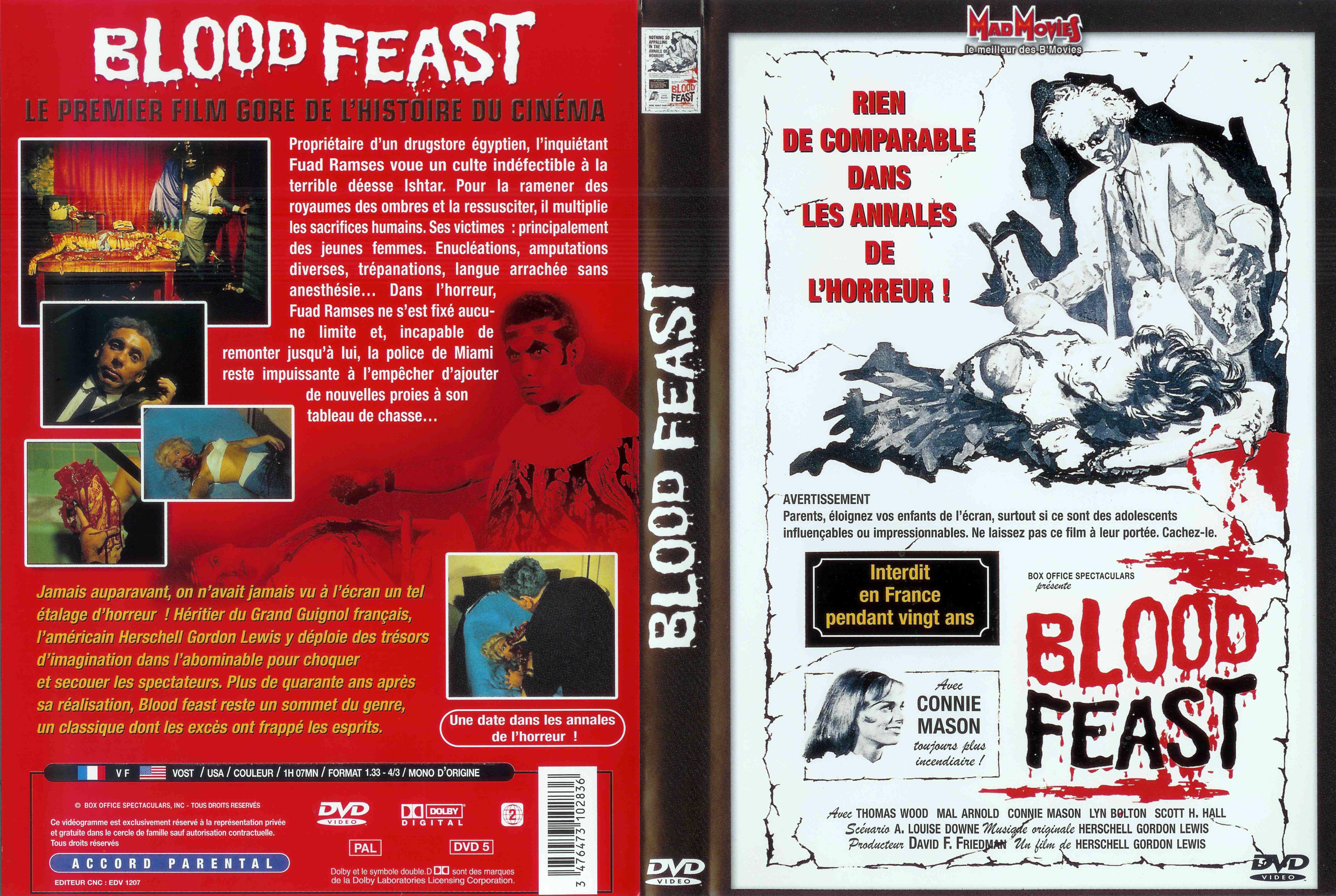 Jaquette DVD Blood feast
