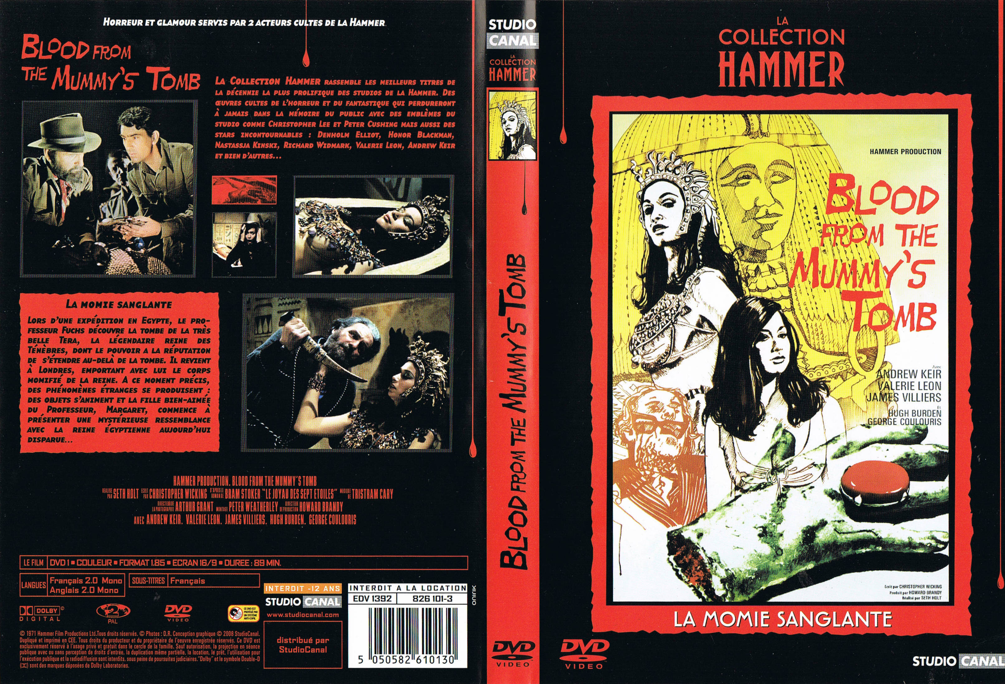 Jaquette DVD Blood from the Mummy