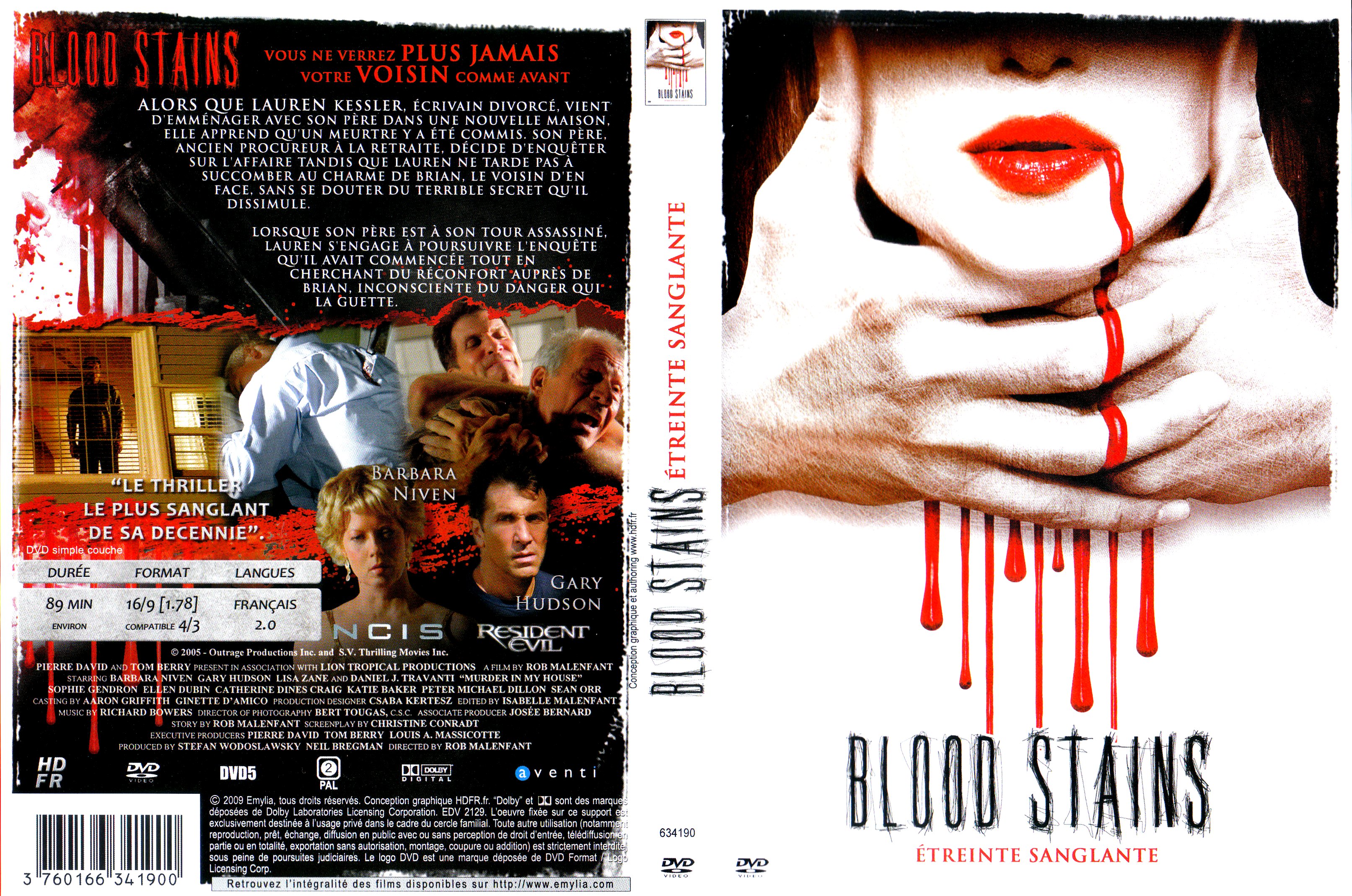 Jaquette DVD Blood stains
