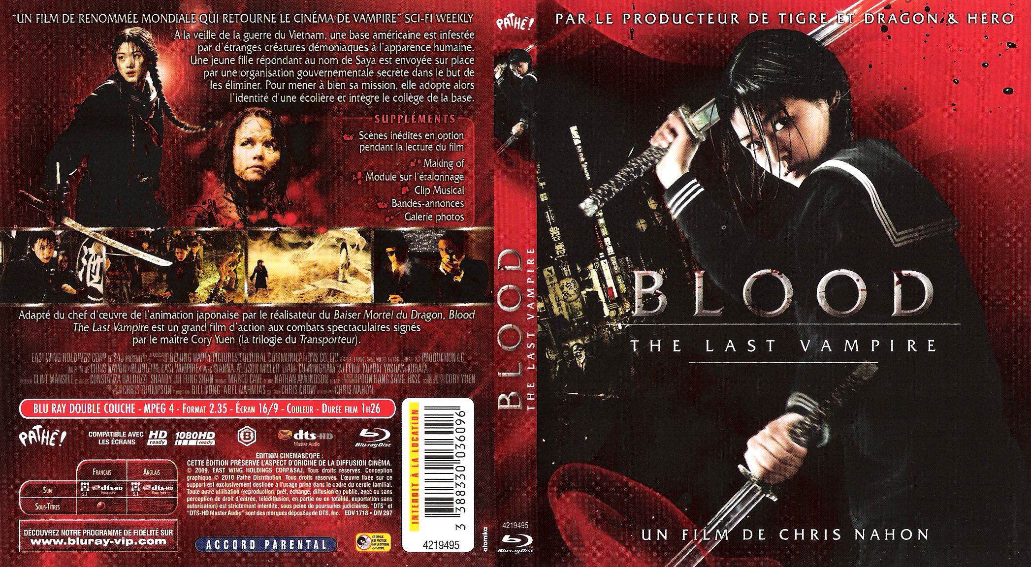 Jaquette DVD Blood the last vampire (BLU-RAY)