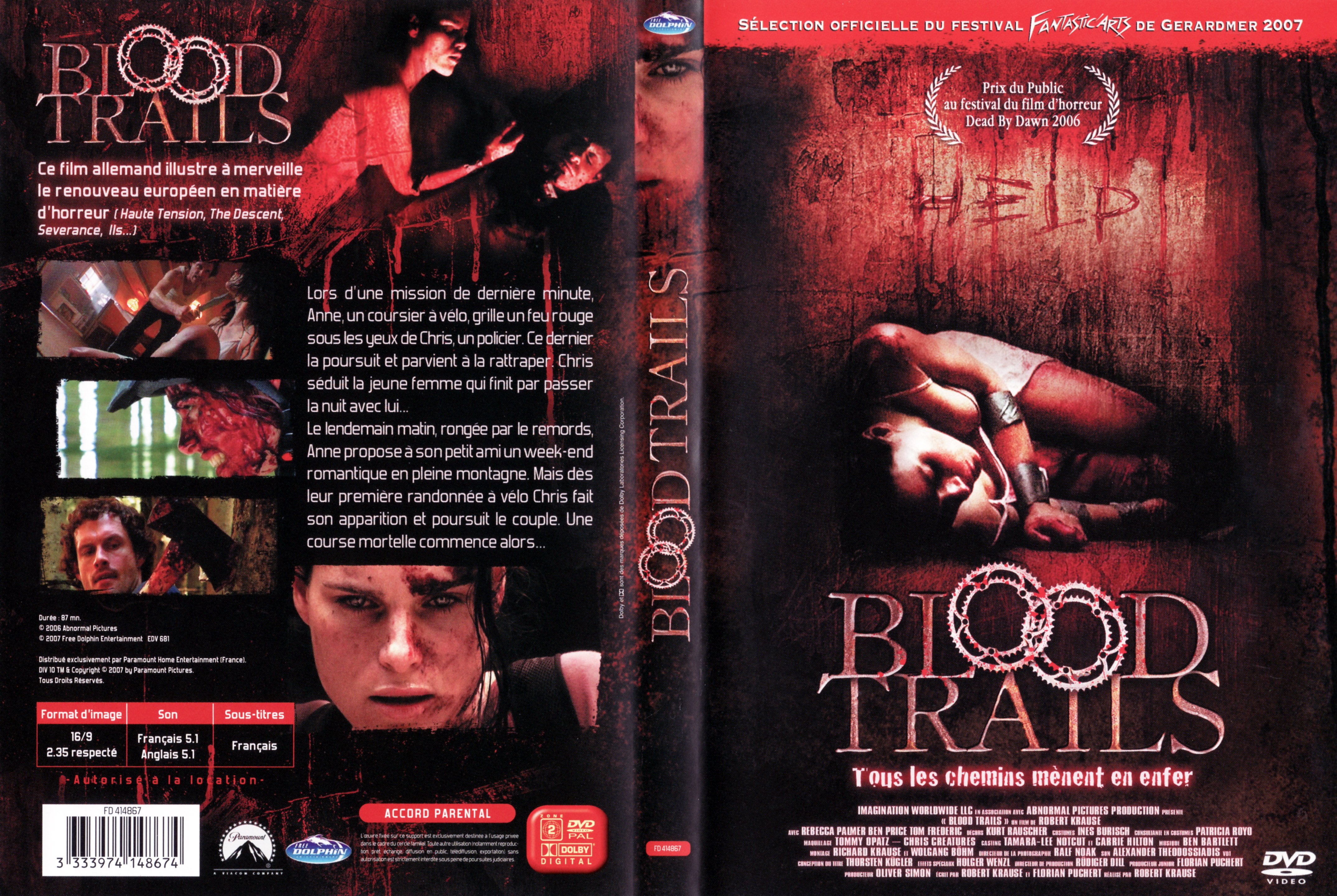 Jaquette DVD Blood trails v2