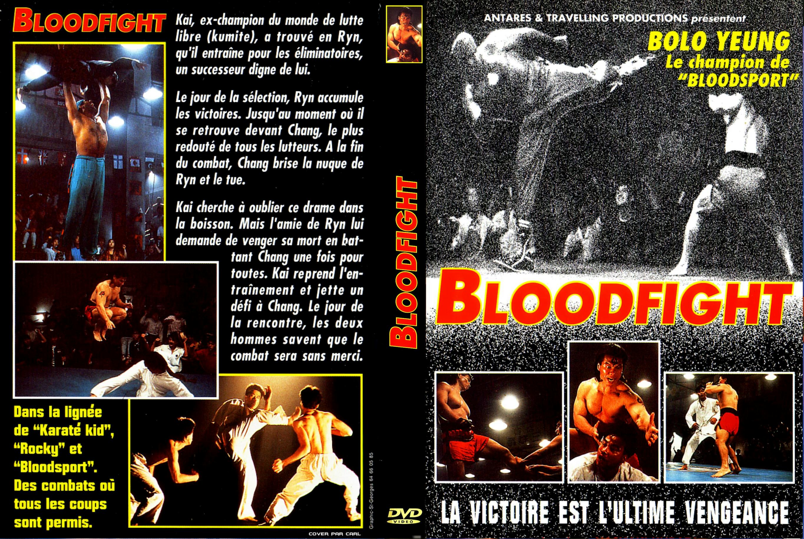 Jaquette DVD Bloodfight custom