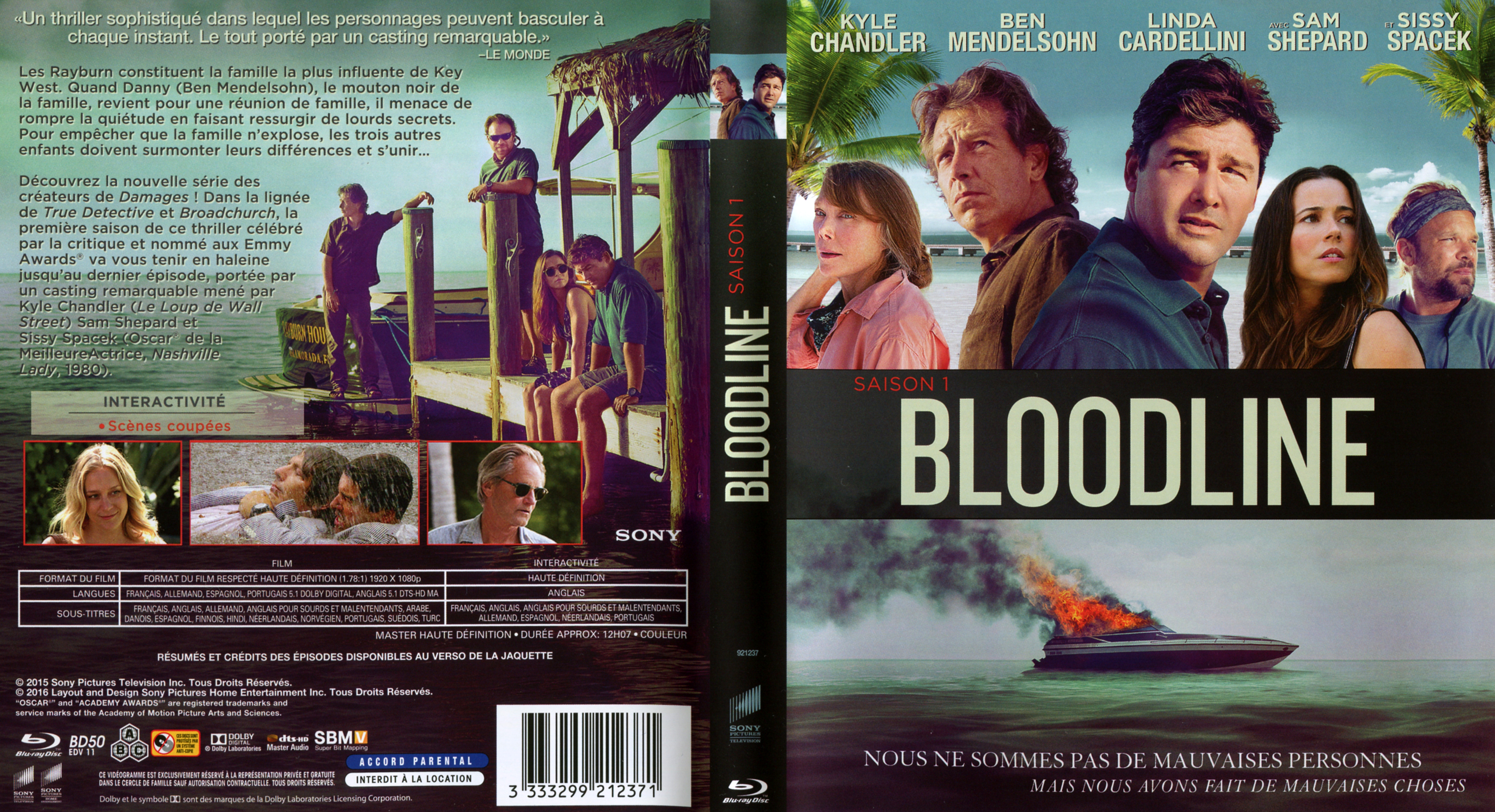 Jaquette DVD Bloodline Saison 1 (BLU-RAY)