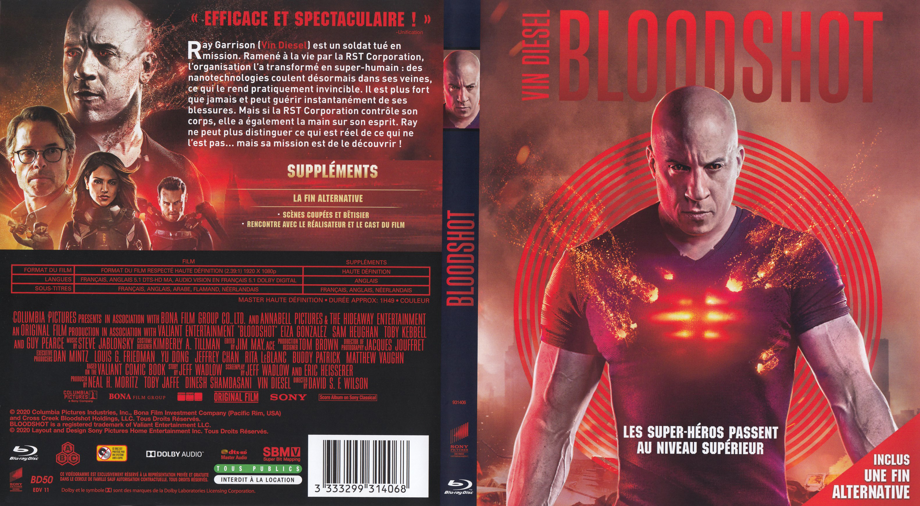 Jaquette DVD Bloodshot 2020 (BLU-RAY) v2