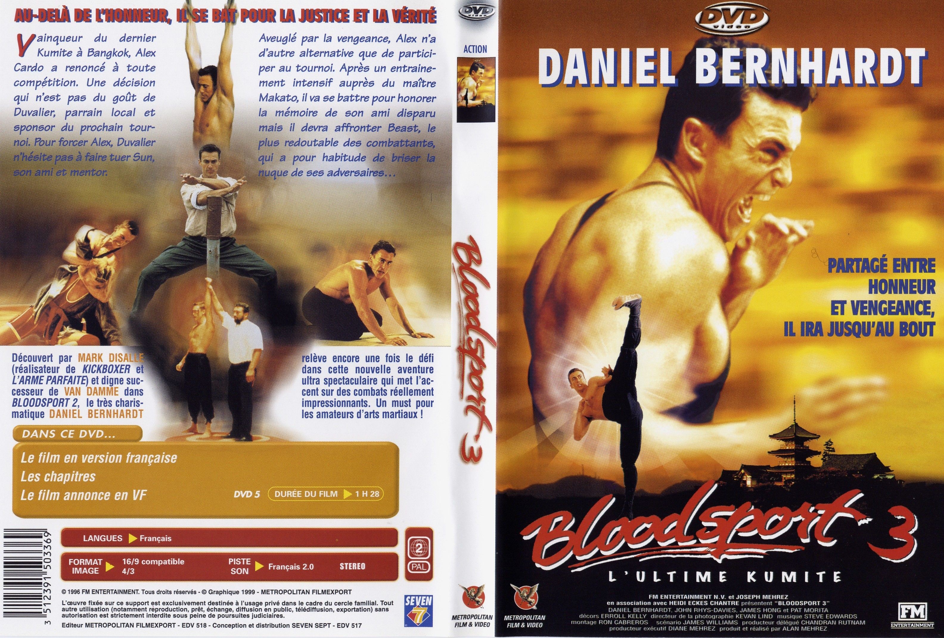 Jaquette DVD Bloodsport 3