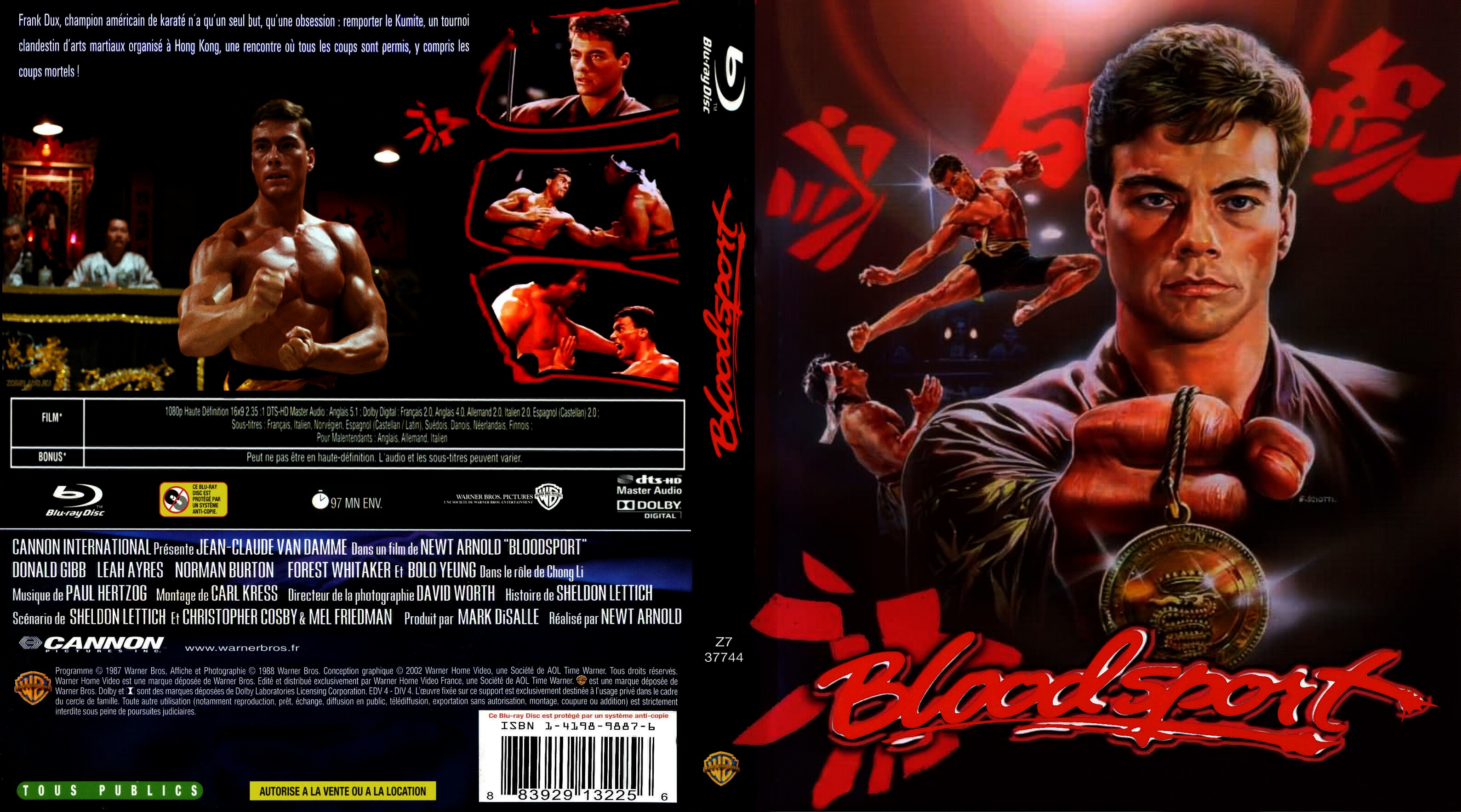Jaquette DVD Bloodsport custom (BLU-RAY)