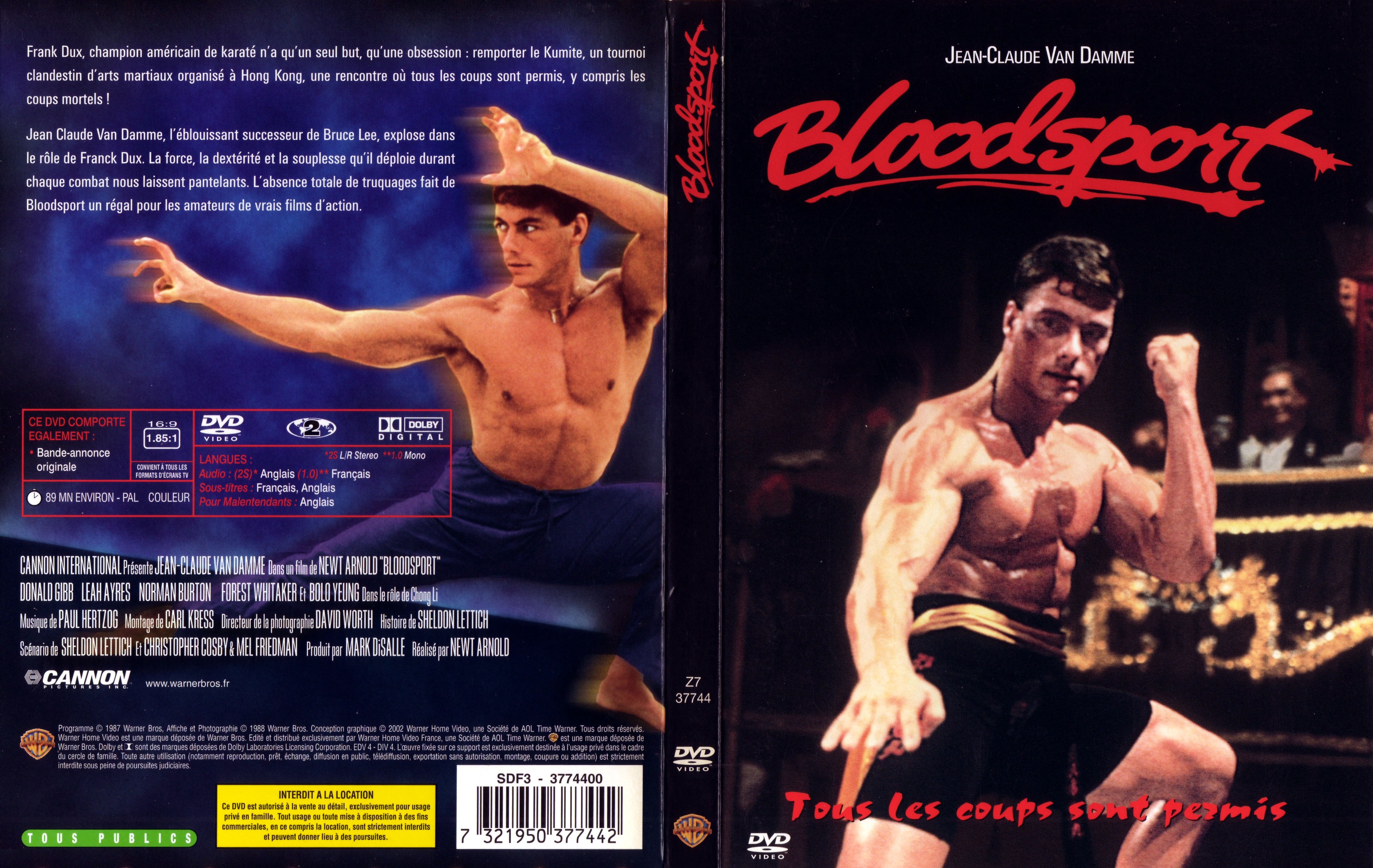 Jaquette DVD Bloodsport v2