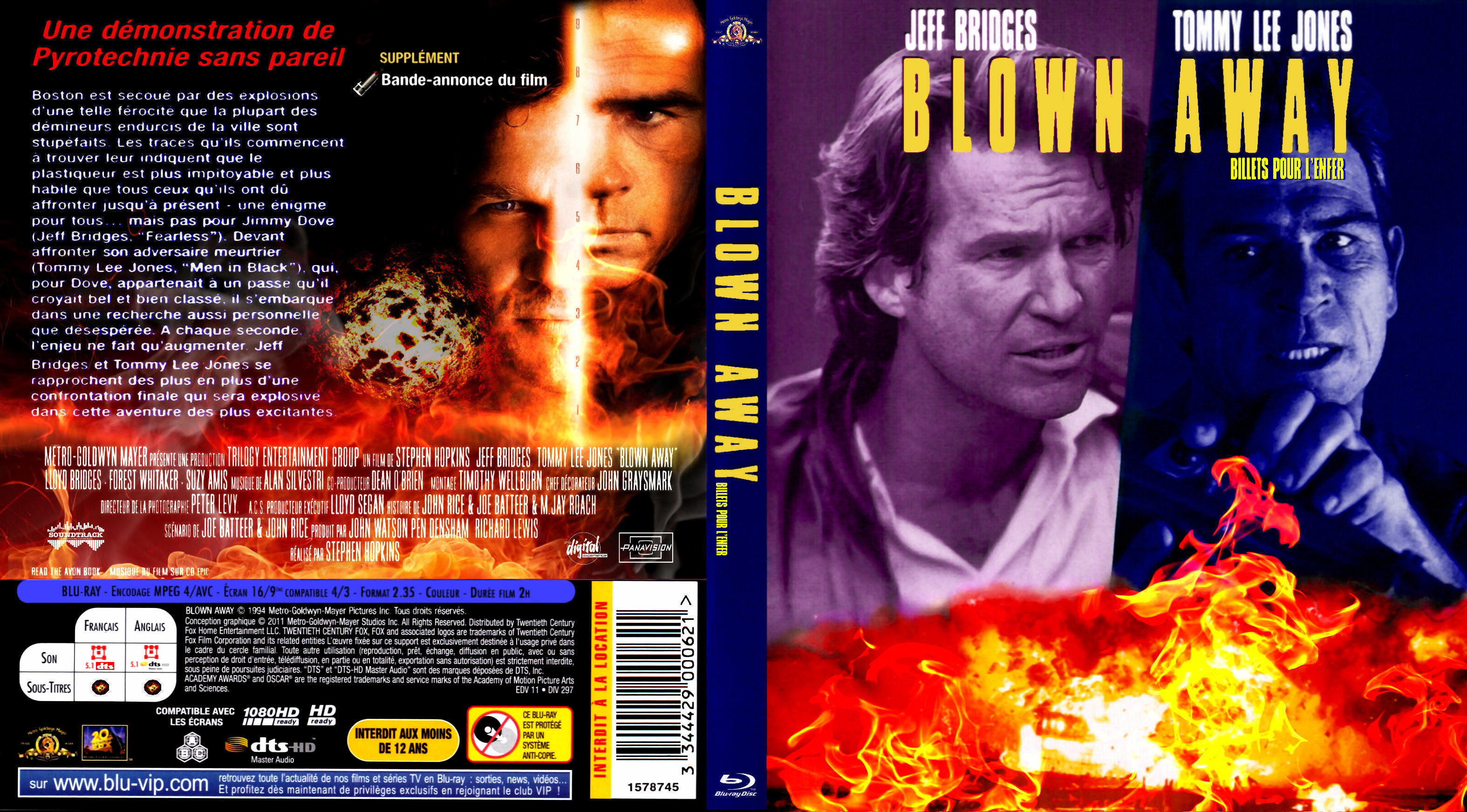 Jaquette DVD Blown away custom (BLU-RAY)