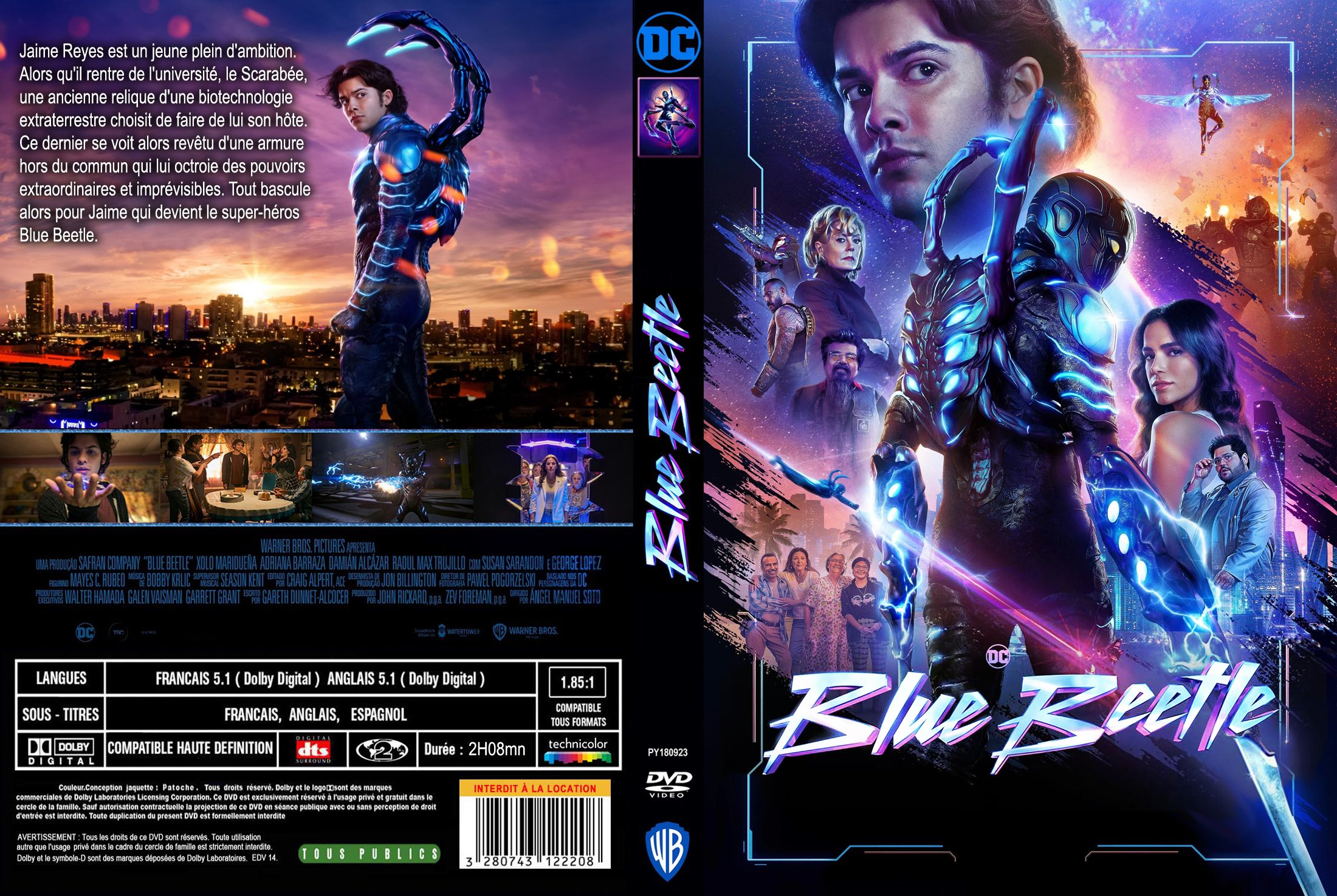 Jaquette DVD Blue Beetle custom