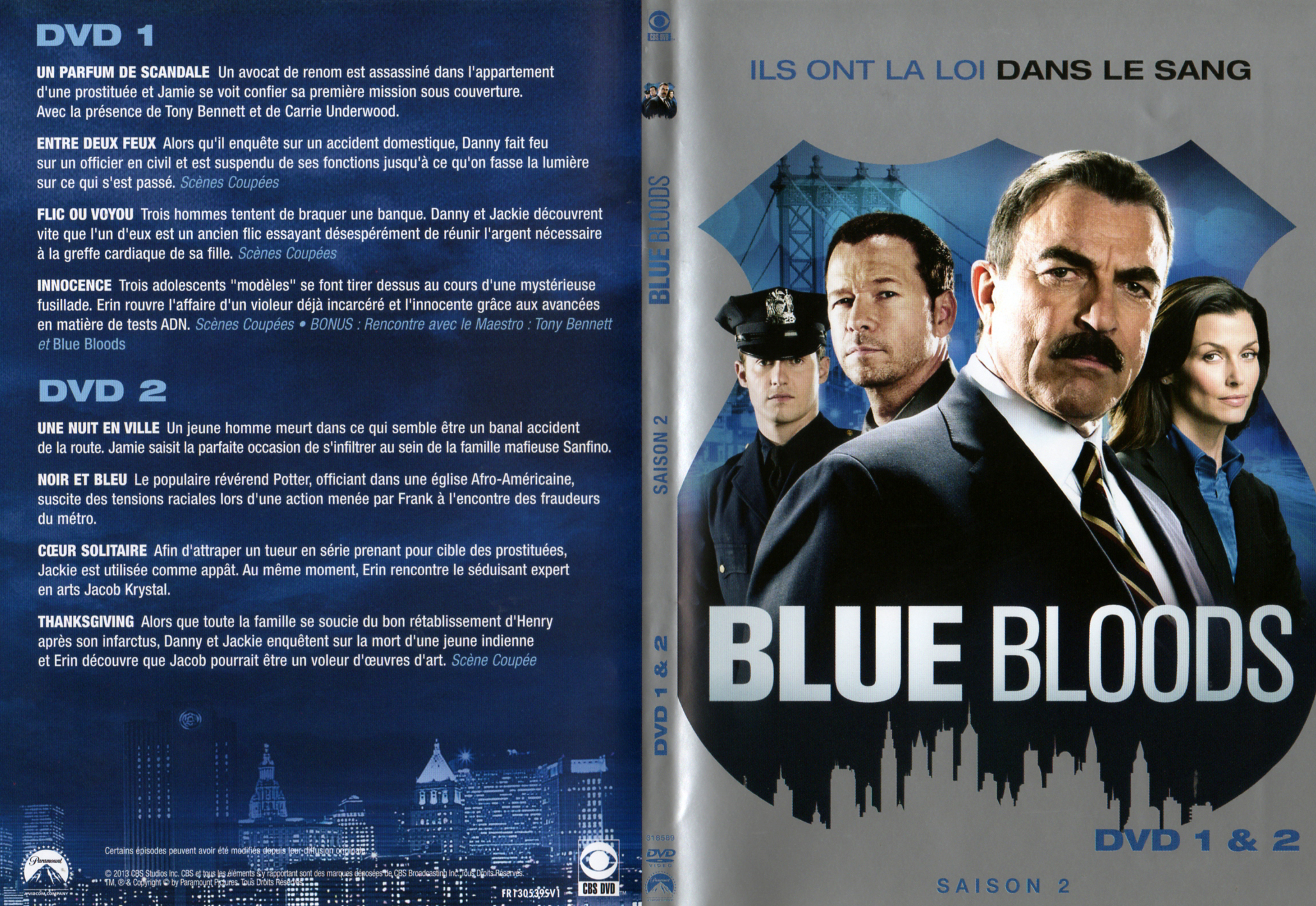 Jaquette DVD Blue Bloods Saison 2 DVD 1