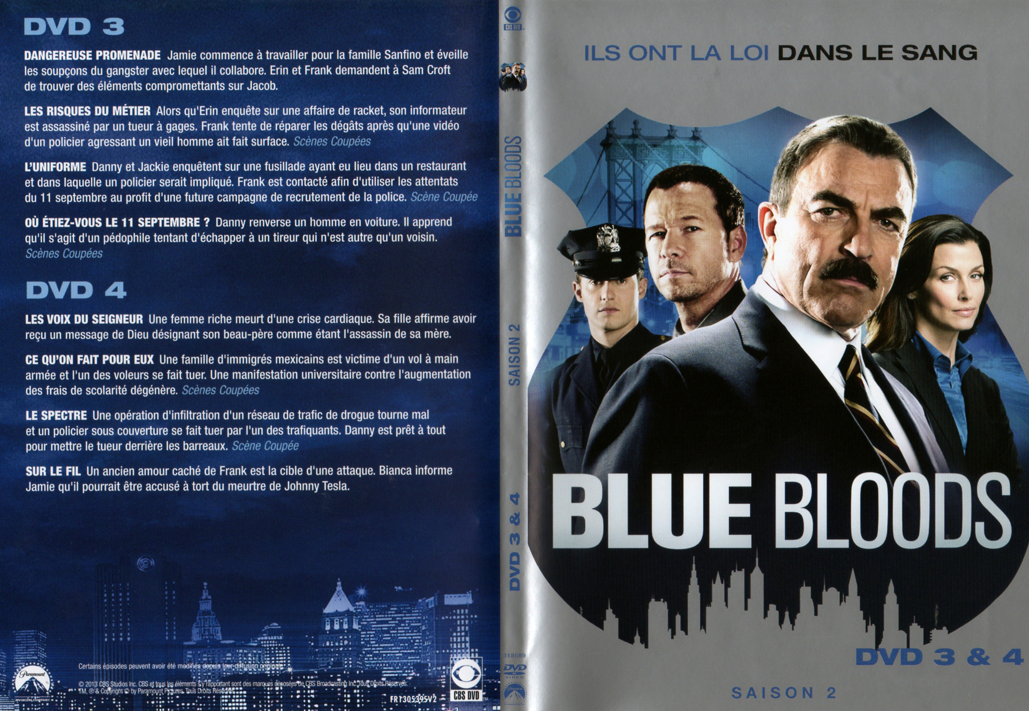 Jaquette DVD Blue Bloods Saison 2 DVD 2