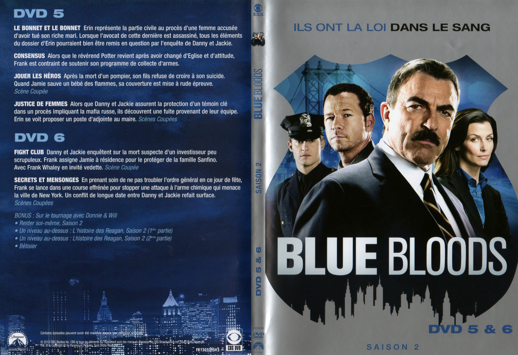 Jaquette DVD Blue Bloods Saison 2 DVD 3