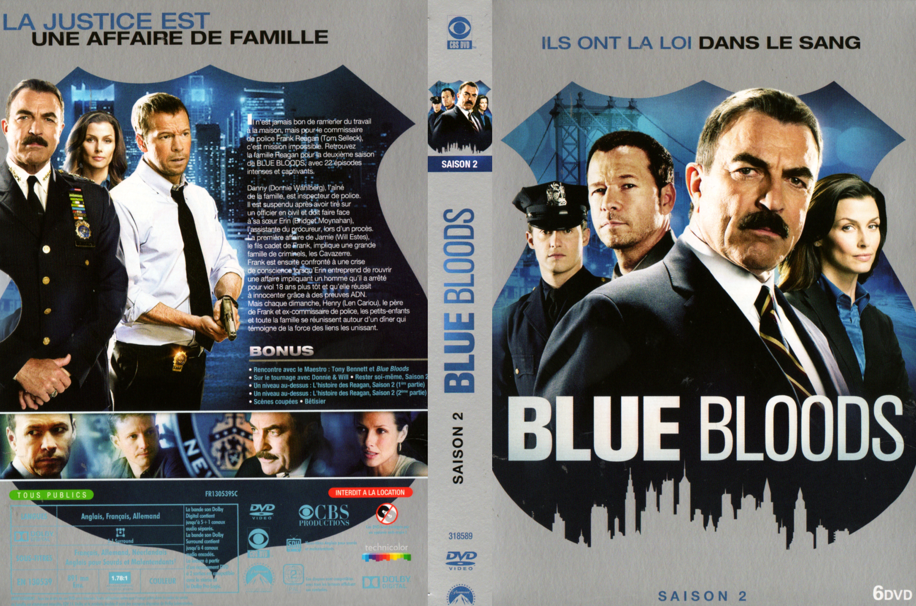 Jaquette DVD Blue Bloods saison 2