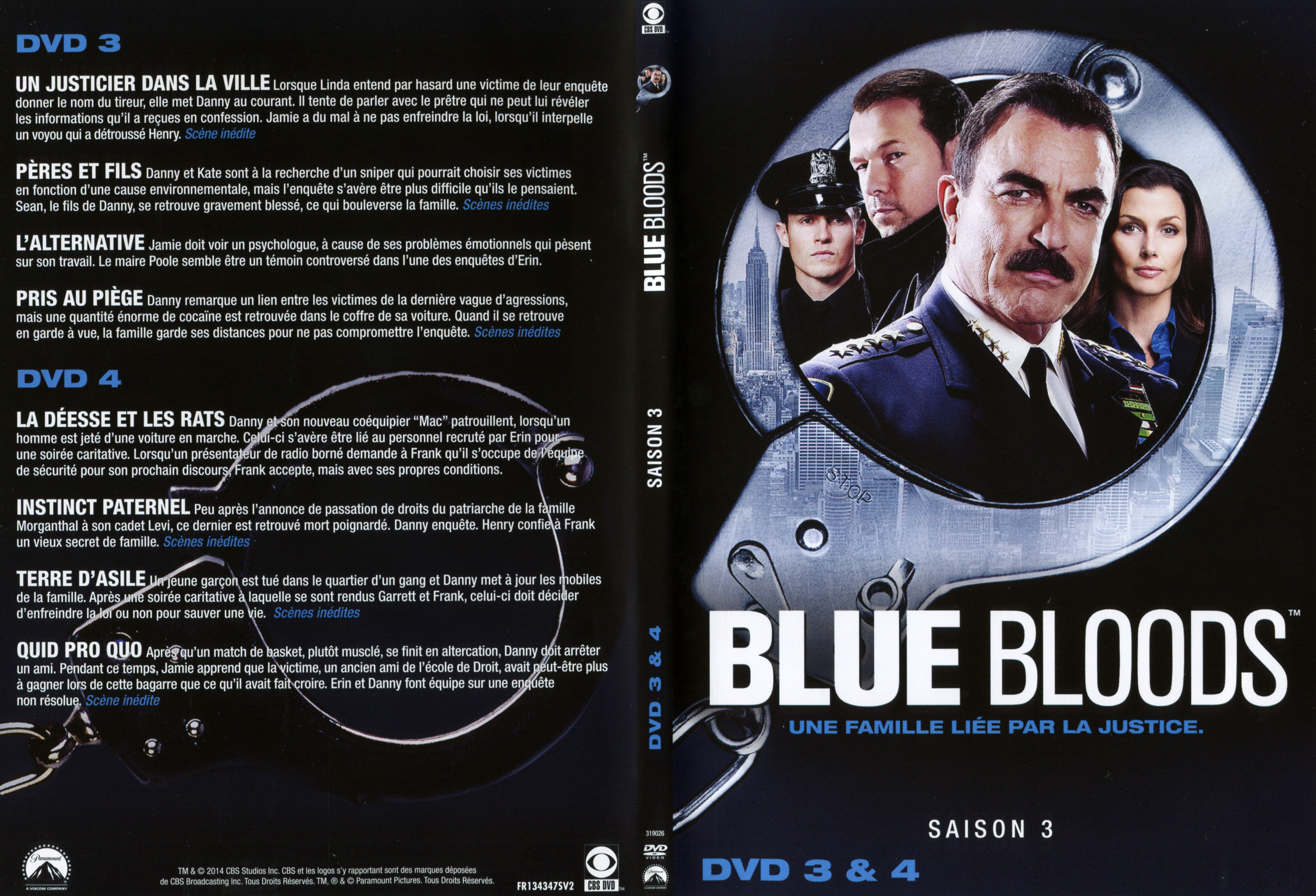 Jaquette DVD Blue Bloods saison 3 DVD 2