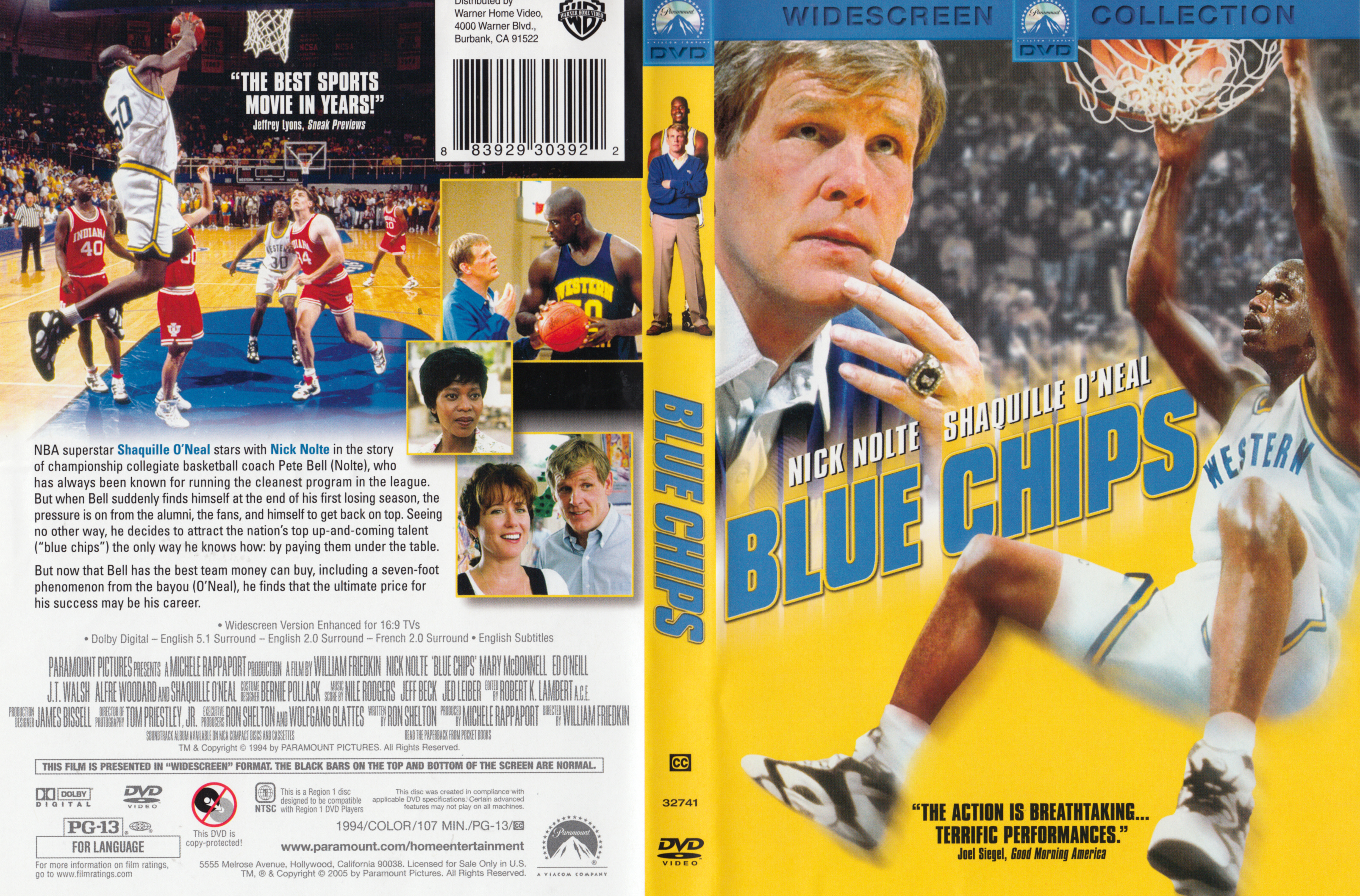 Jaquette DVD Blue Chips Zone 1
