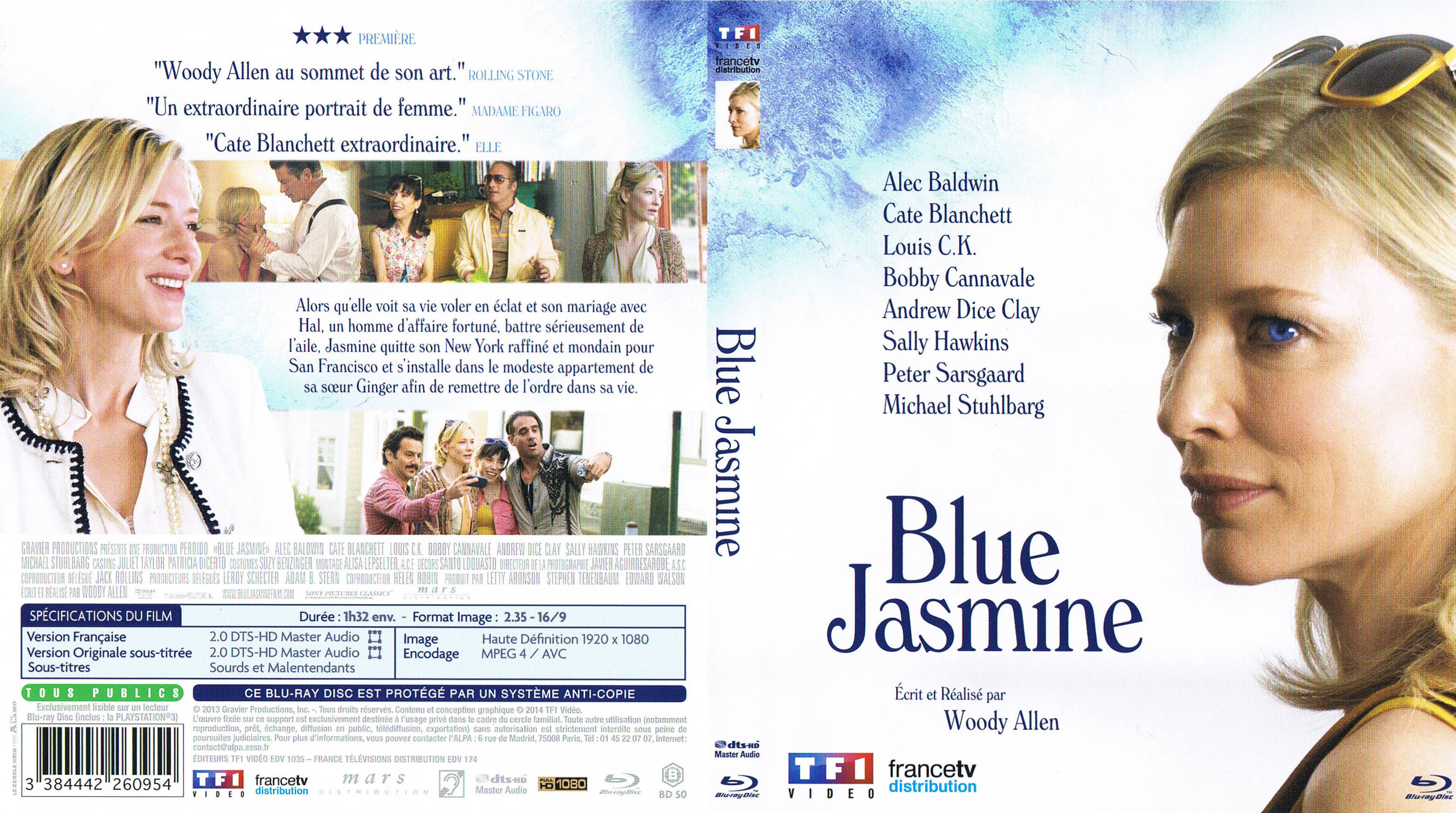 Jaquette DVD Blue Jasmine (BLU-RAY)