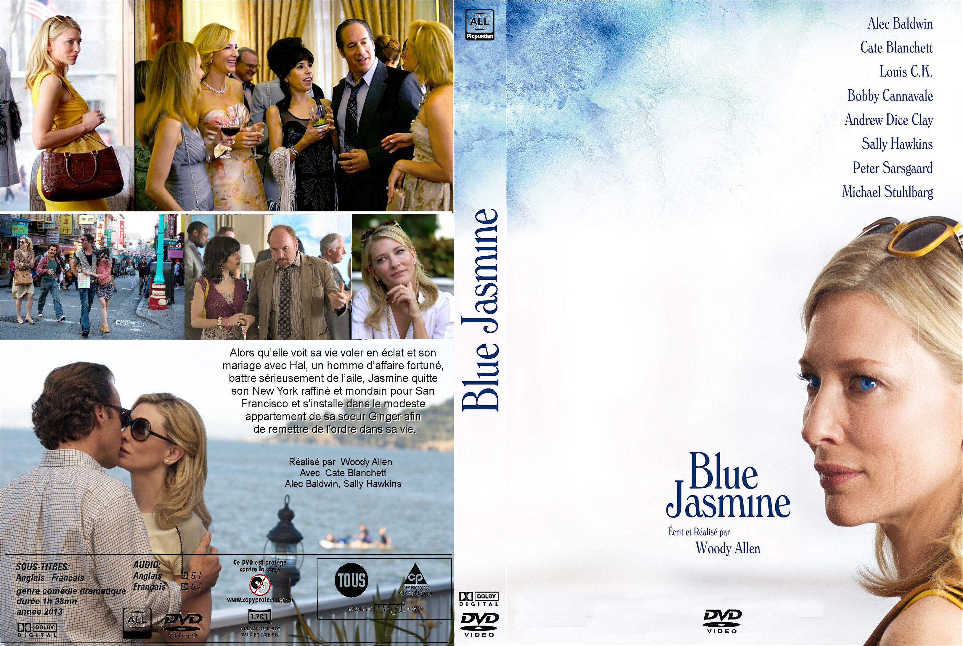 Jaquette DVD Blue Jasmine custom