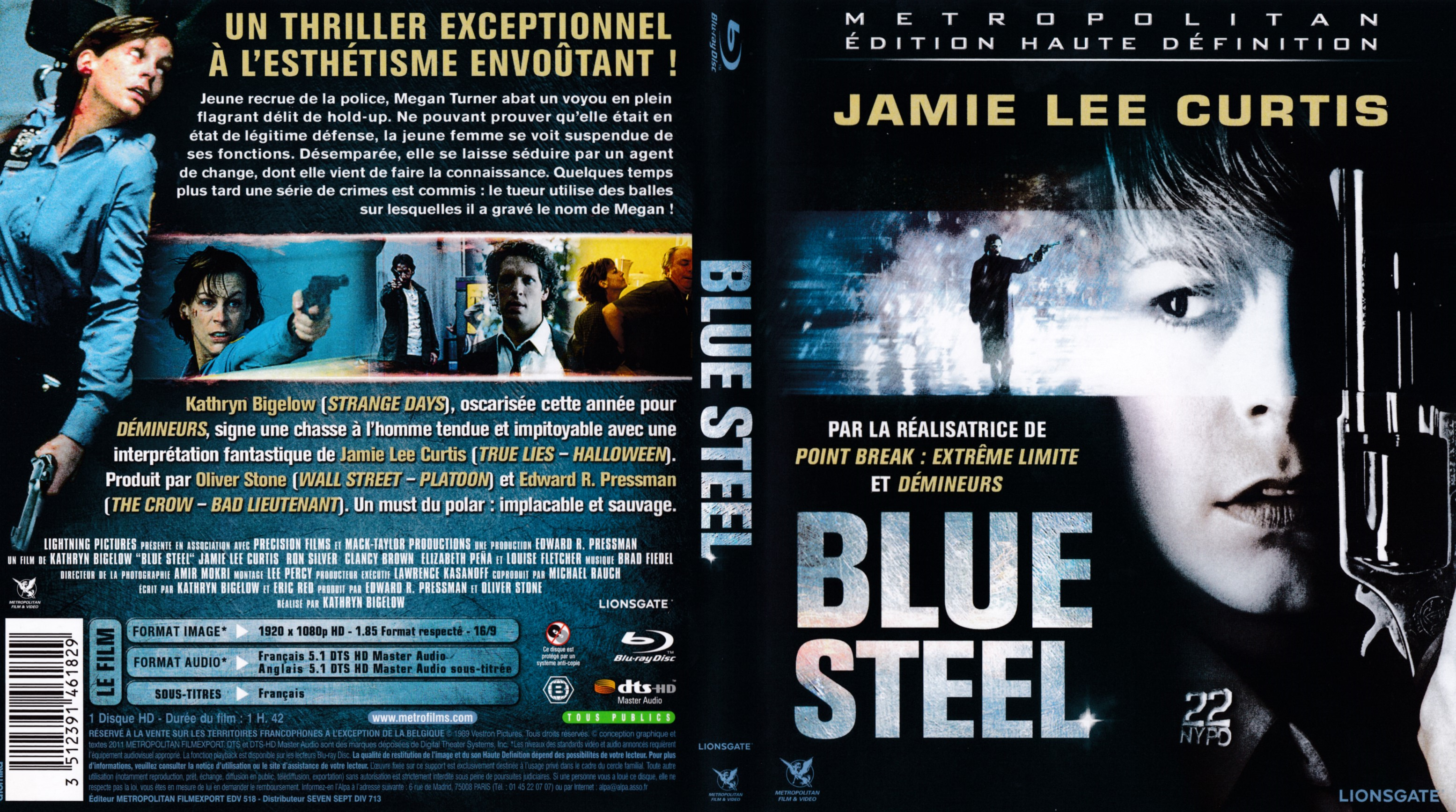 Jaquette DVD Blue Steel (BLU-RAY)