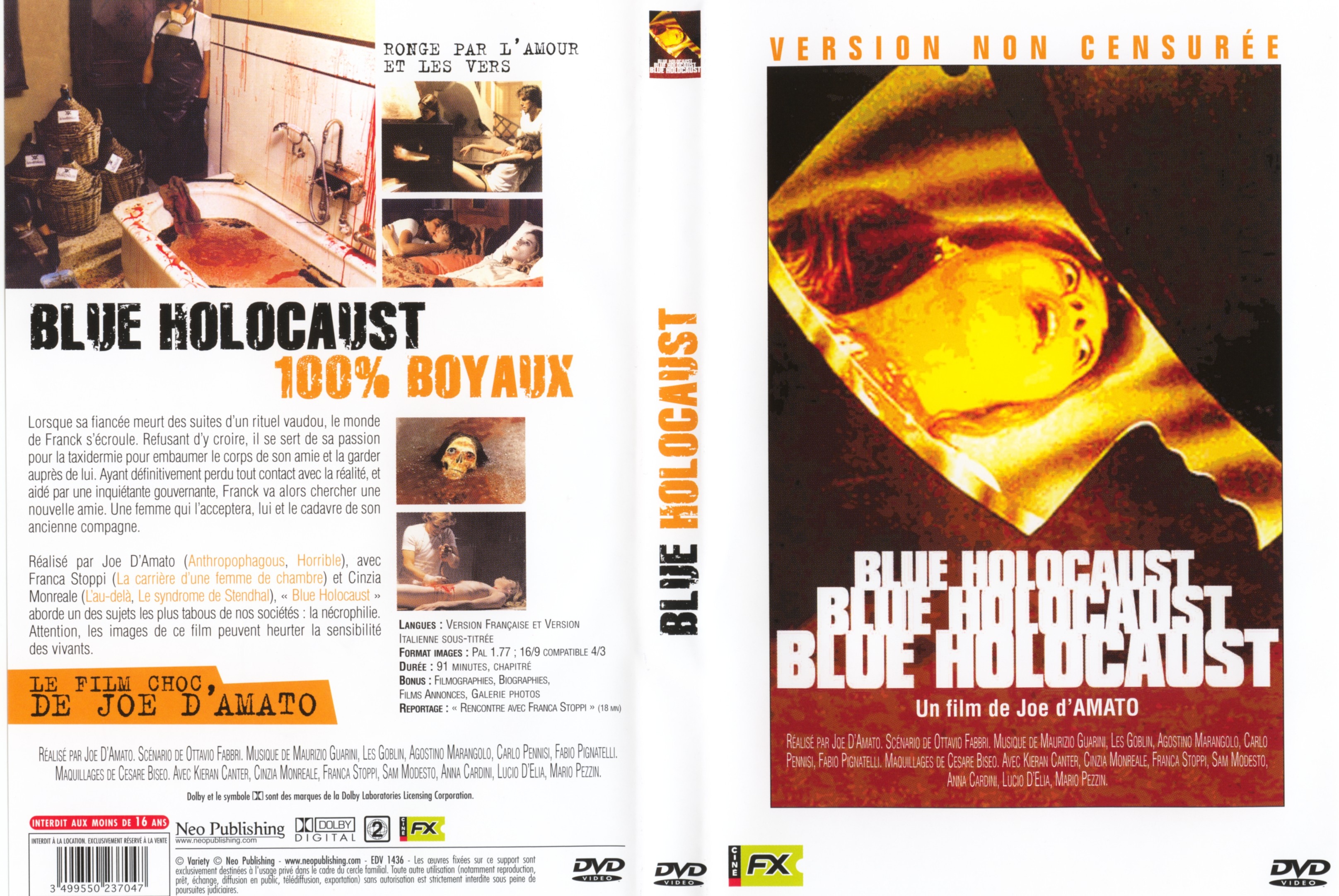Jaquette DVD Blue holocaust