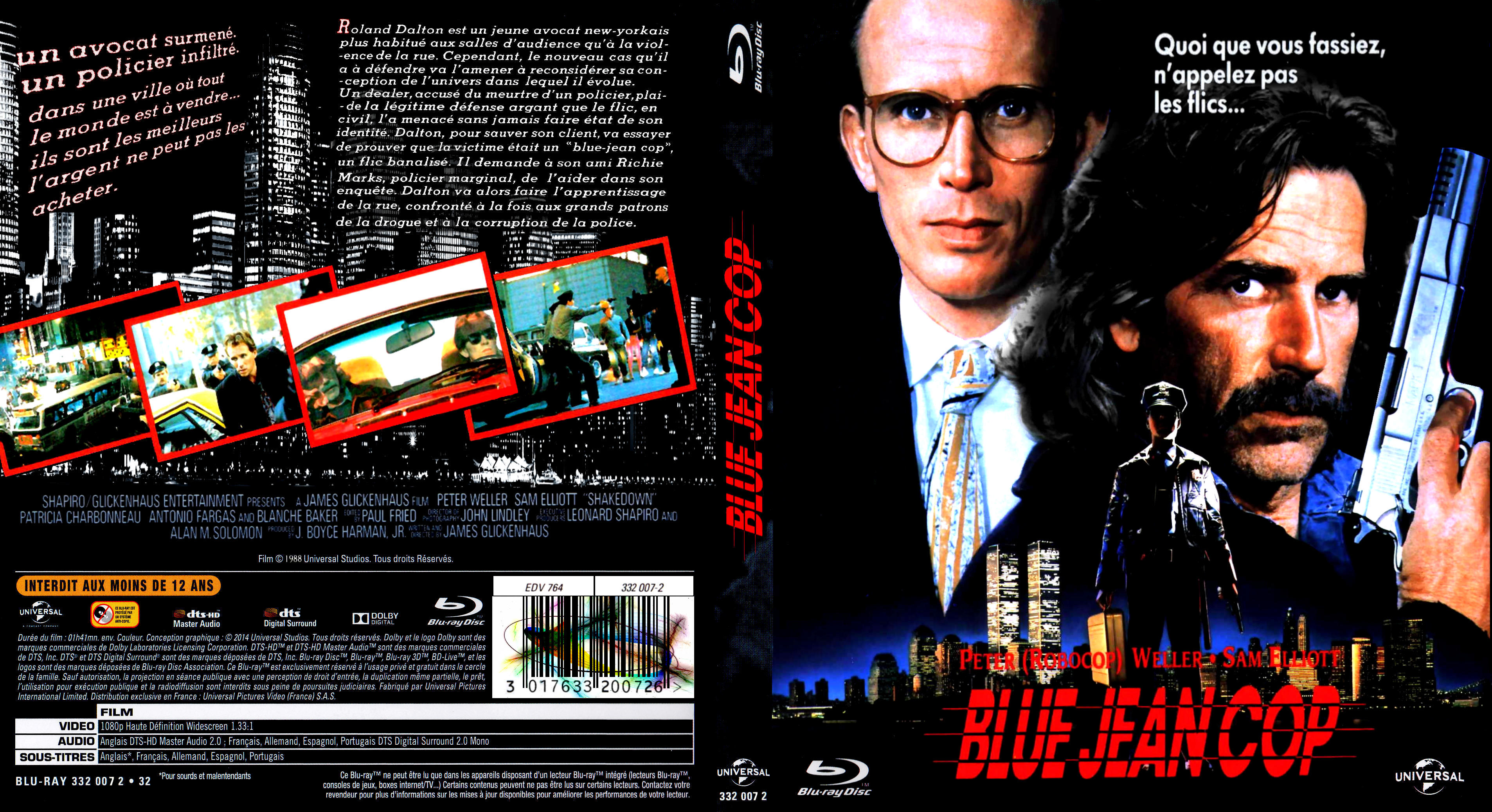 Jaquette DVD Blue jean cop custom (BLU-RAY)