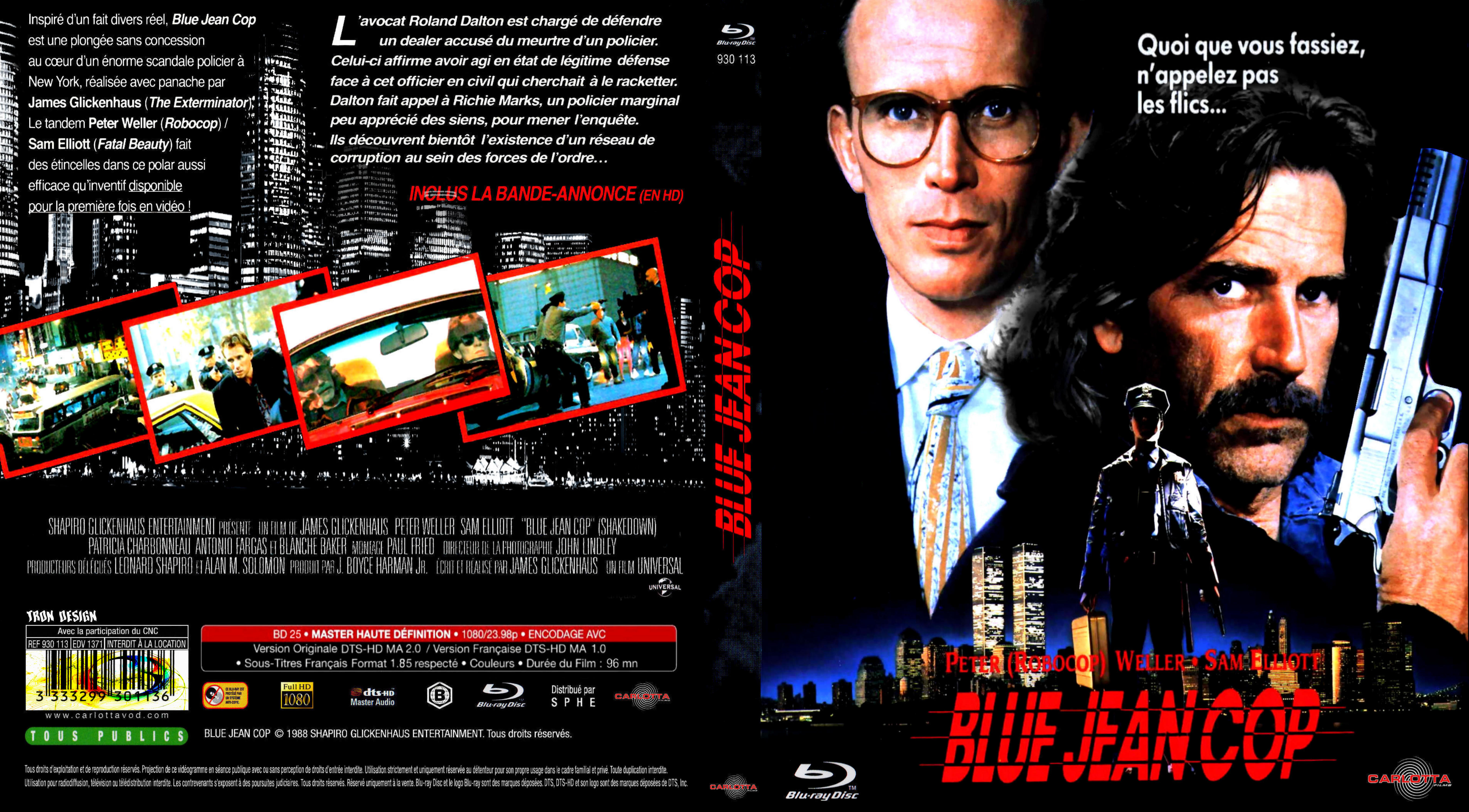 Jaquette DVD Blue jean cop custom (BLU-RAY) v2